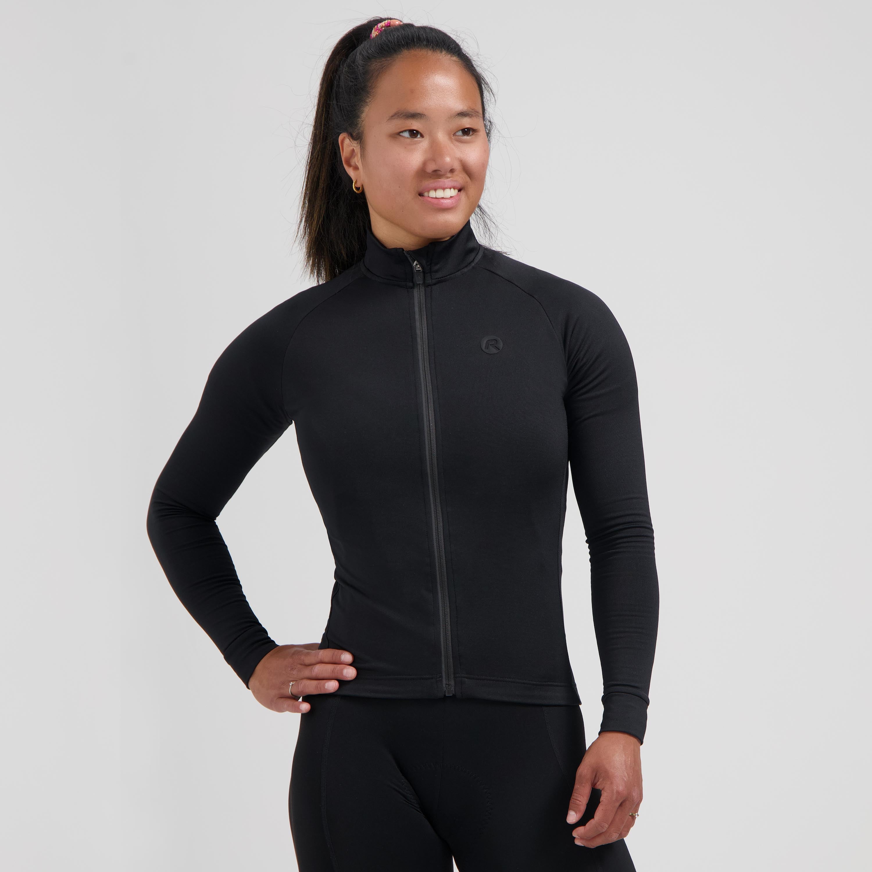 Essential II bicycle shirt Long sleeve ladies - Black