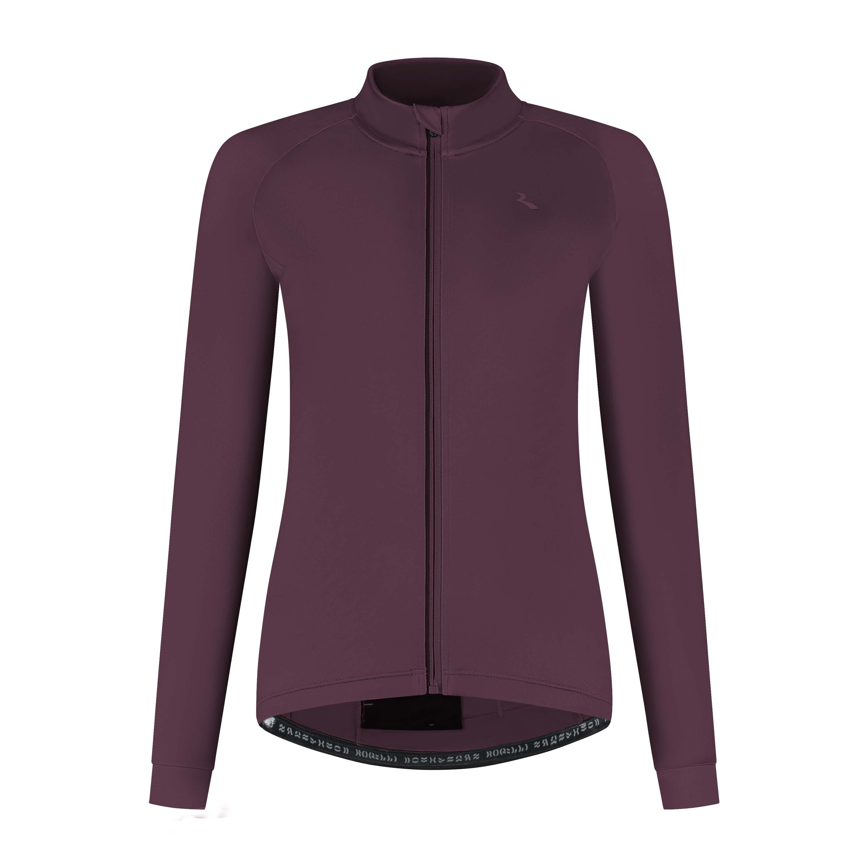 Essential II Radtrikot Langarm Damen - Aubergine