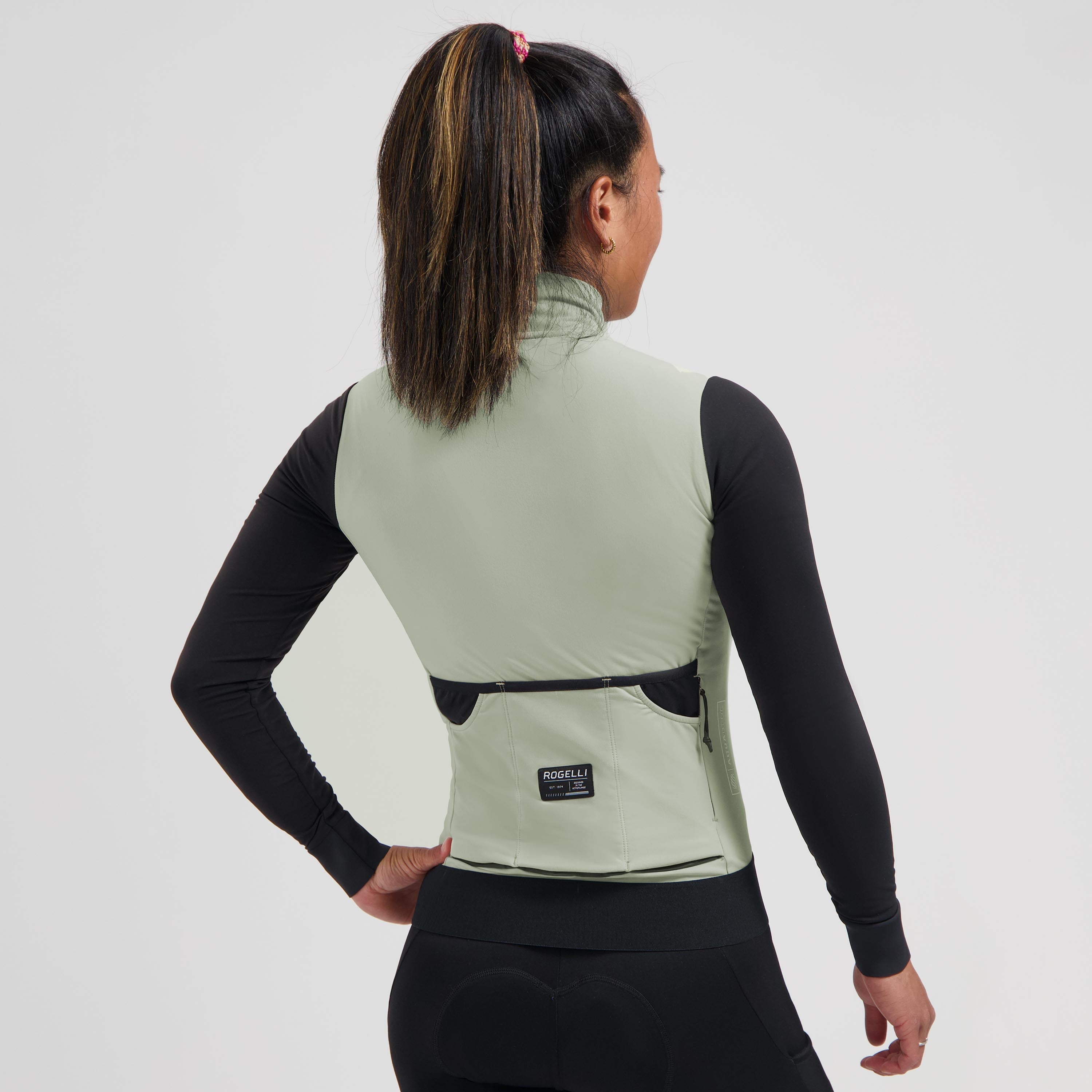 Distance II bicycle shirt Long sleeve ladies - Taupe/Black