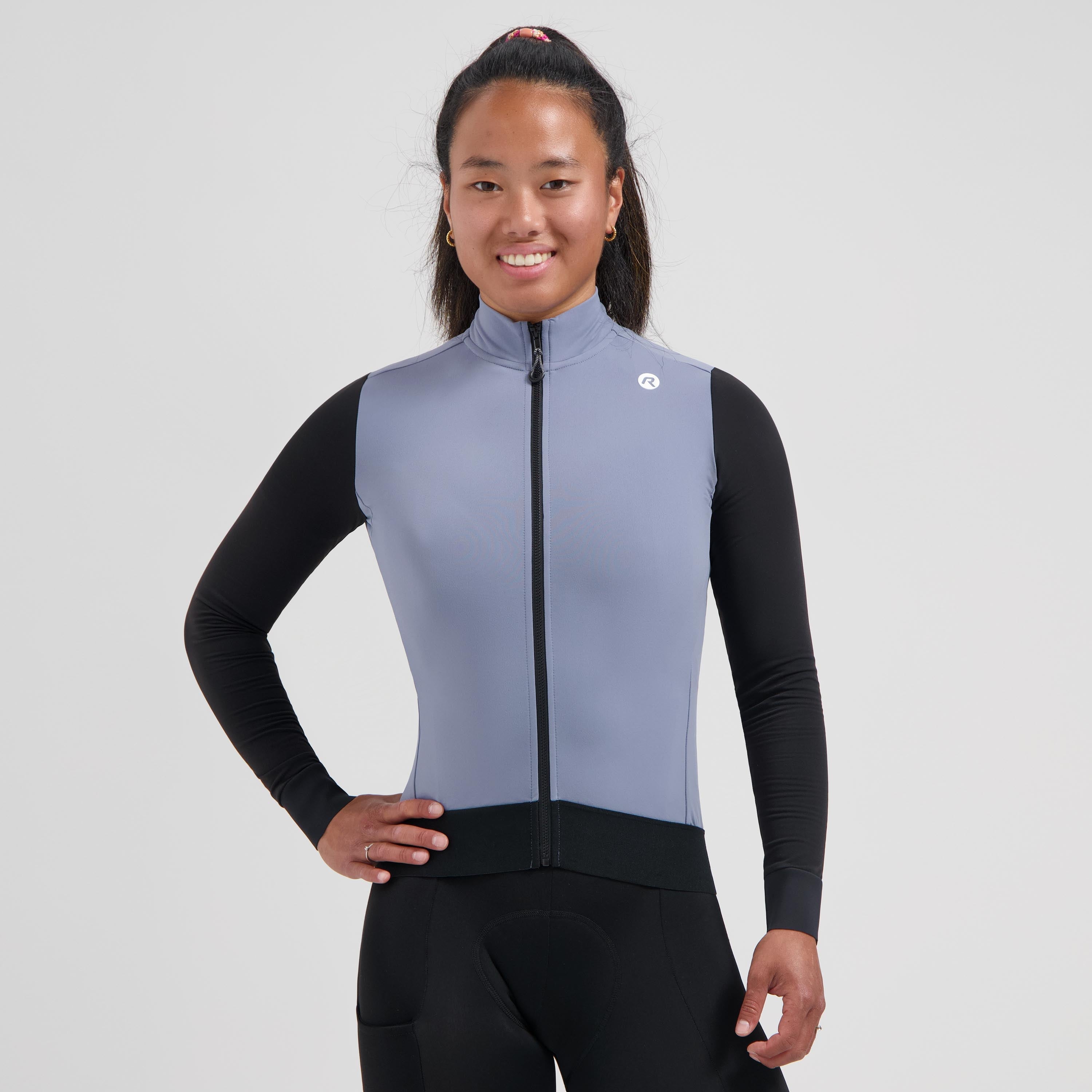 Distance II bicycle shirt Long Sleeve Ladies - Lila/Black