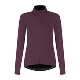 Rogelli Essential II winter fietsjack dames aubergine voorkant.