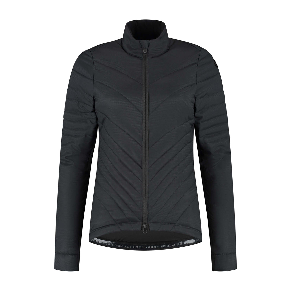 Rogelli Element winter fietsjack dames zwart voorkant.