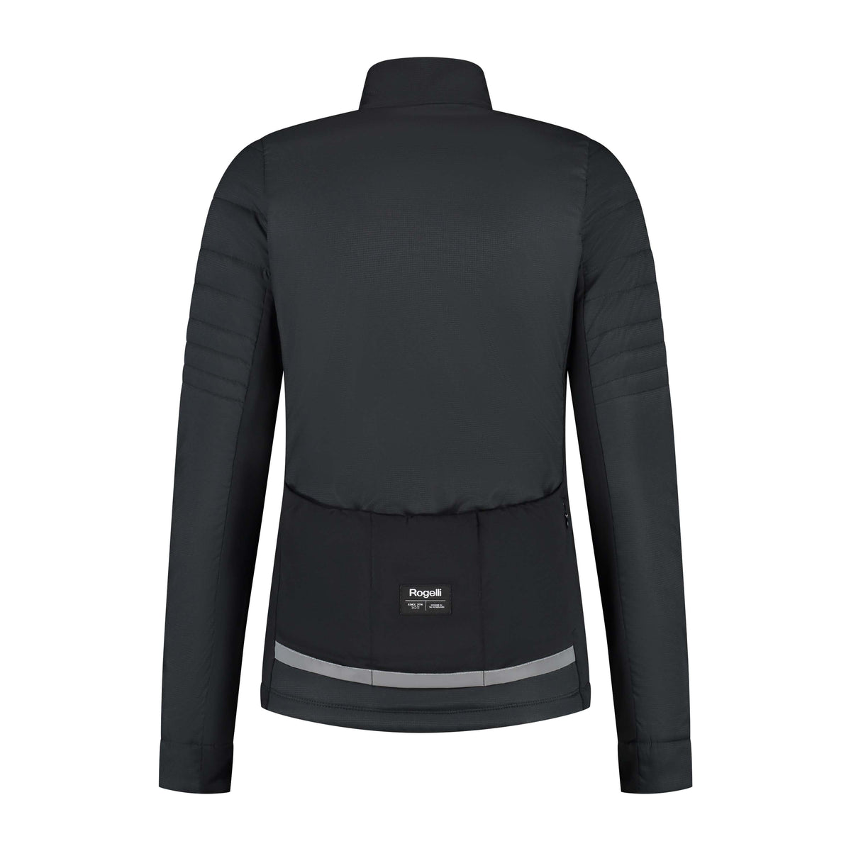 Rogelli Element winter fietsjack dames zwart achterkant.