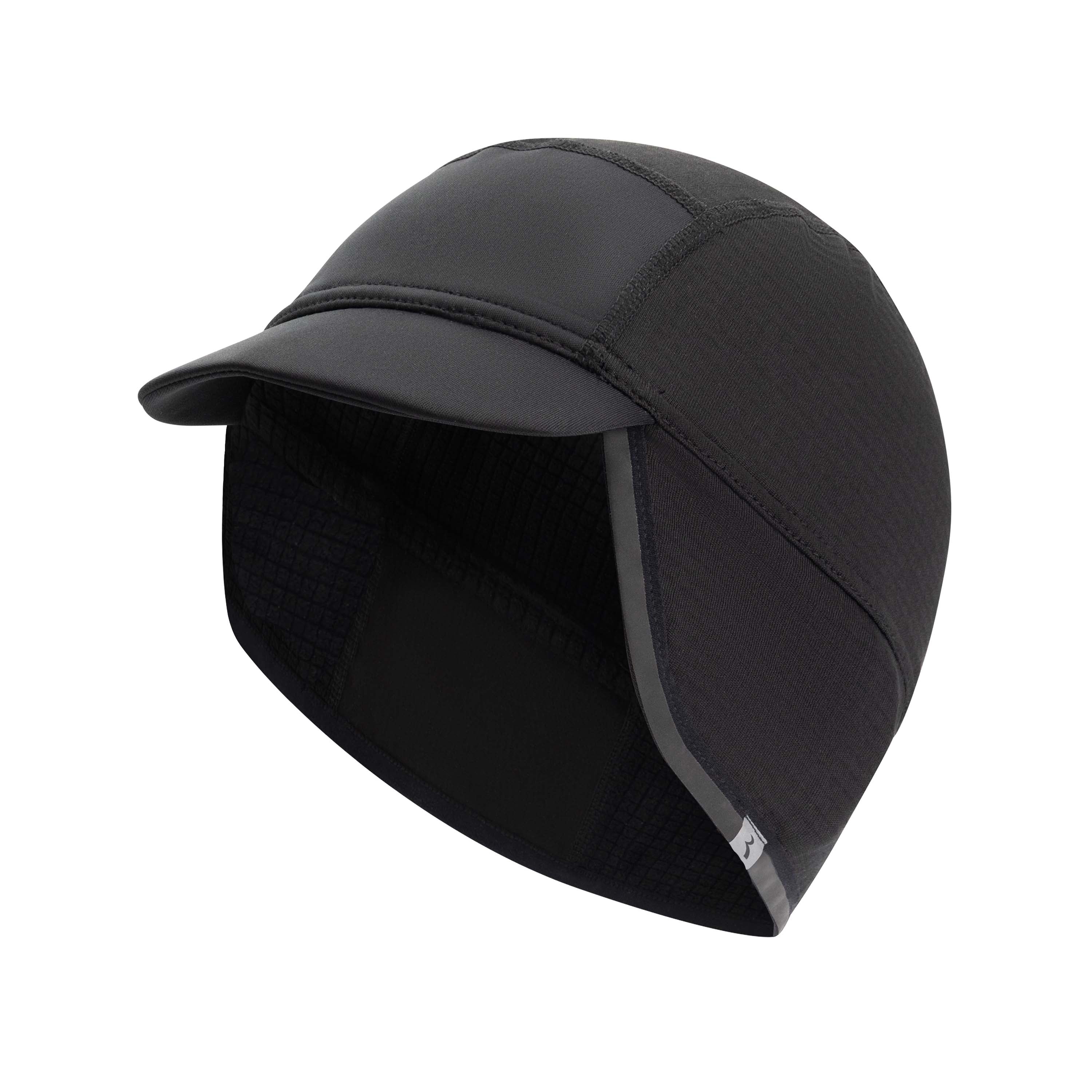 Rogelli Deepwinter onderhelmmuts unisex zwart voorkant.