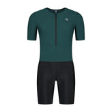 Florida Short Sleeve Triathlon Suit - Black/Teal