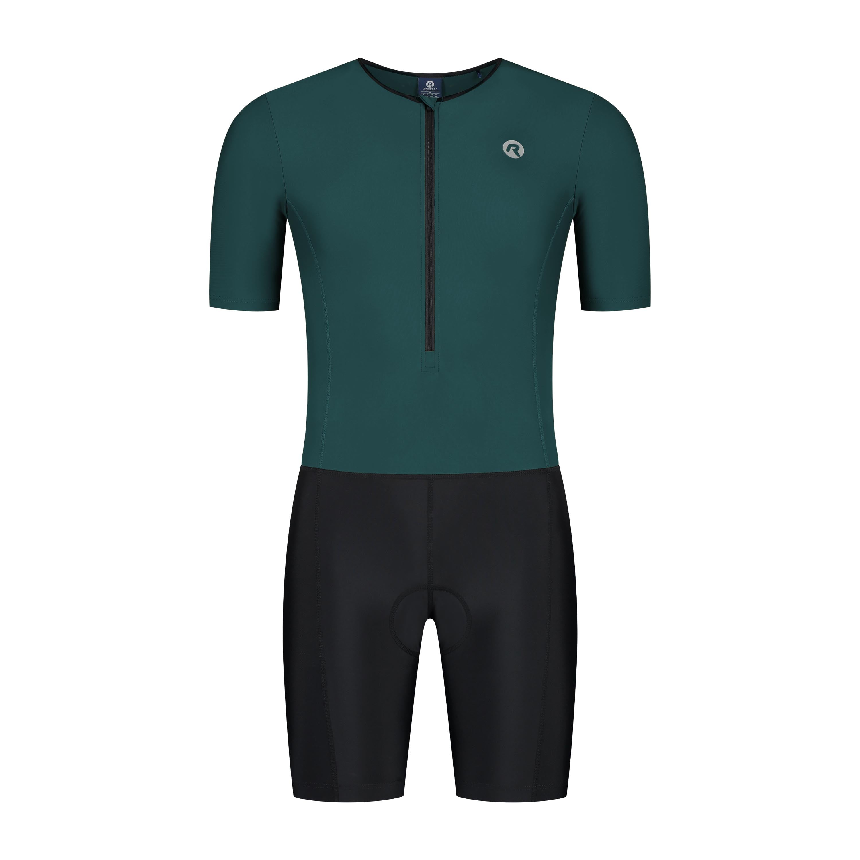 Florida triathlon pak korte mouw - Zwart/Donker Teal