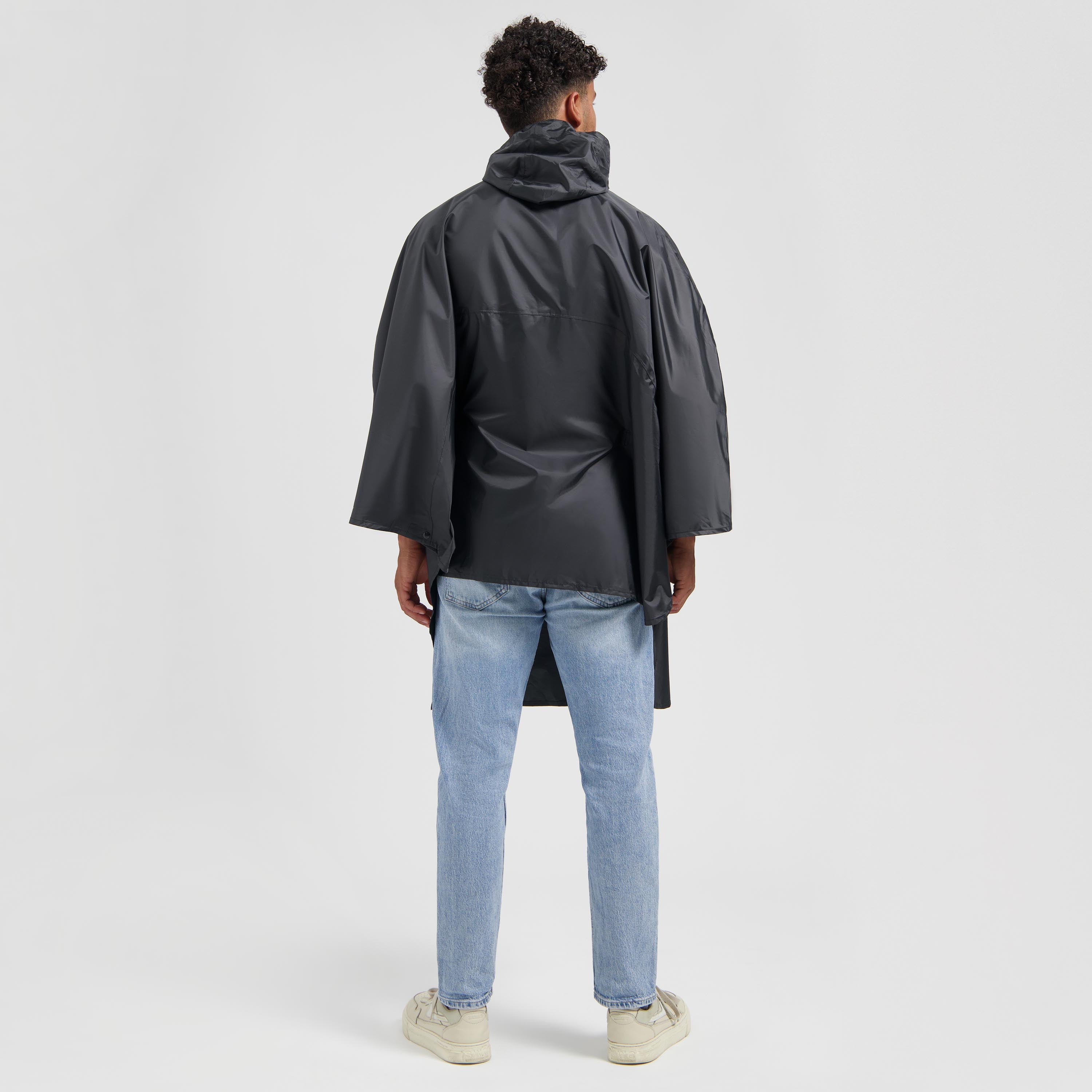 Commuter Core Regenponcho Unisex - Zwart
