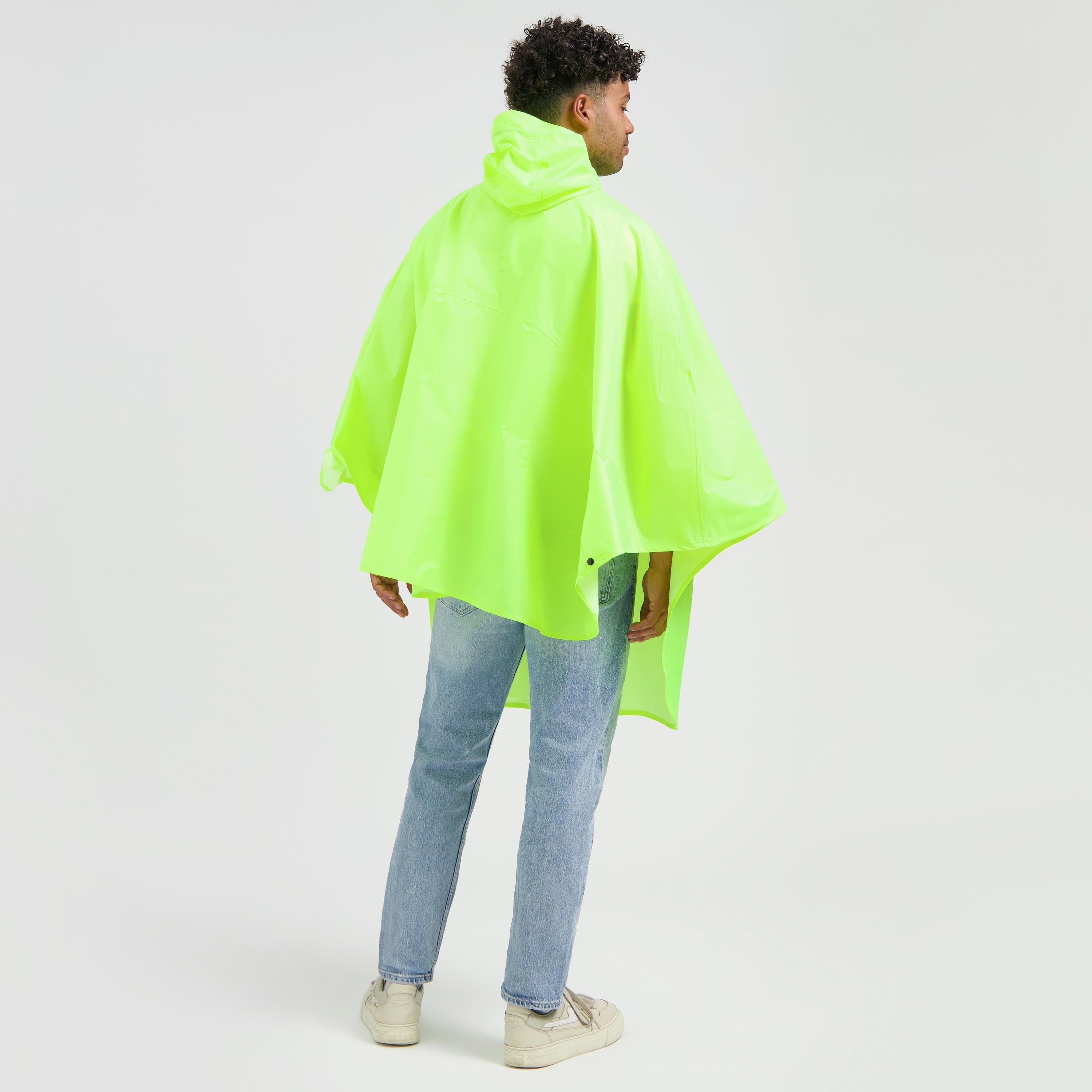 Commuter Core Regenponcho Unisex - Neon Geel