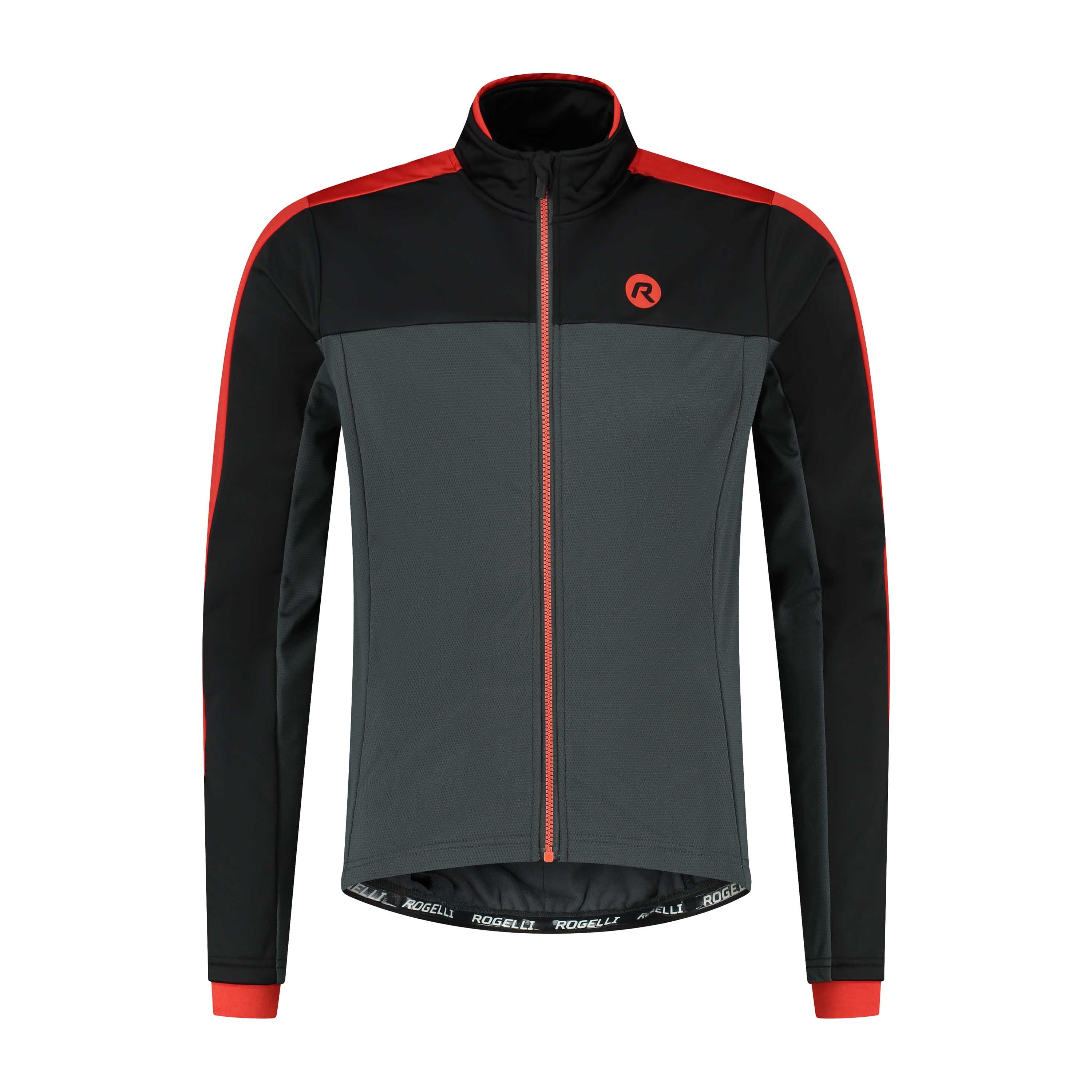 Freeze Winter Bicycle Jacket Men - Gray/black/red