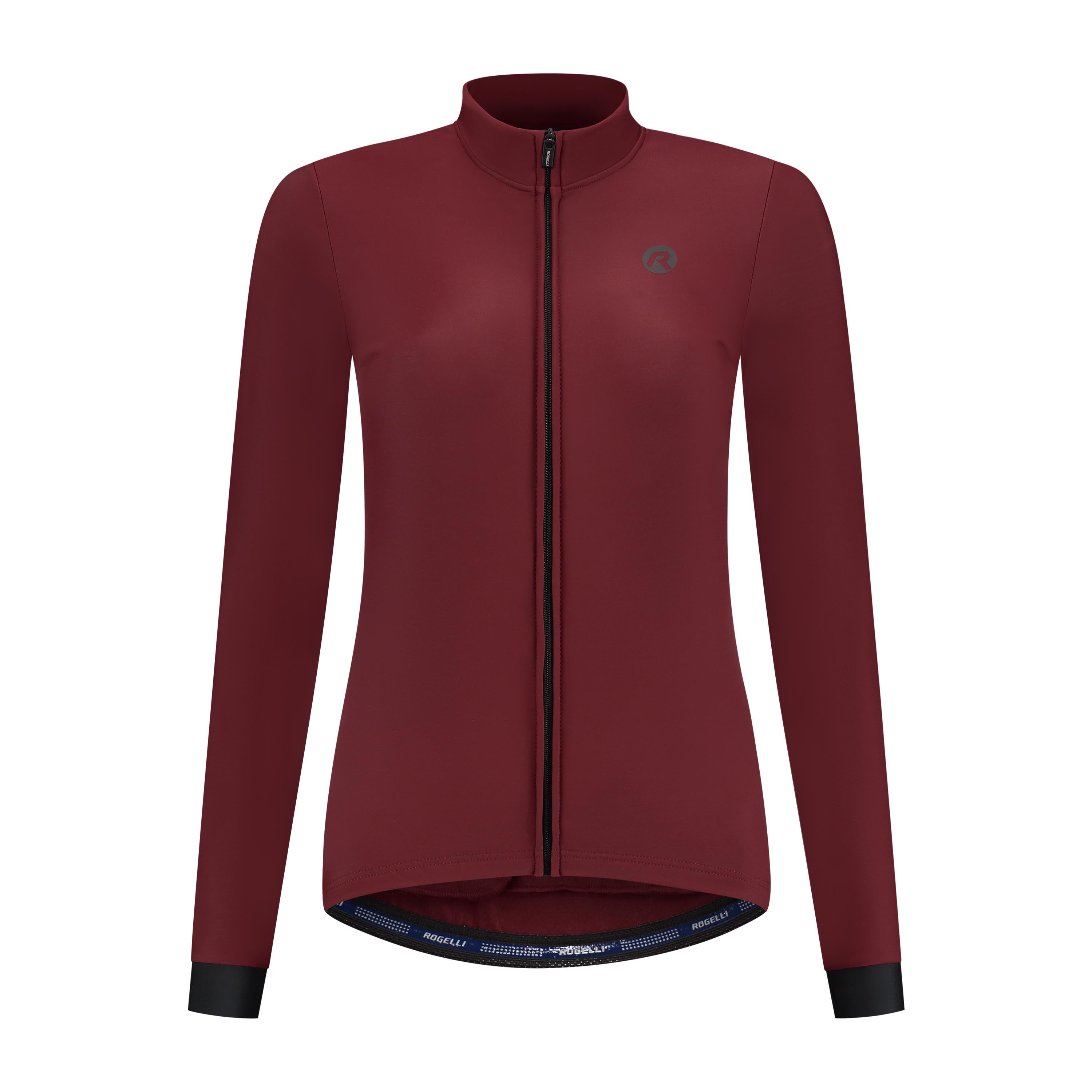Signature Bicycle shirt Long sleeve ladies - Bordeaux