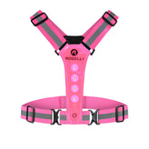 LED-vest - Neon Roze