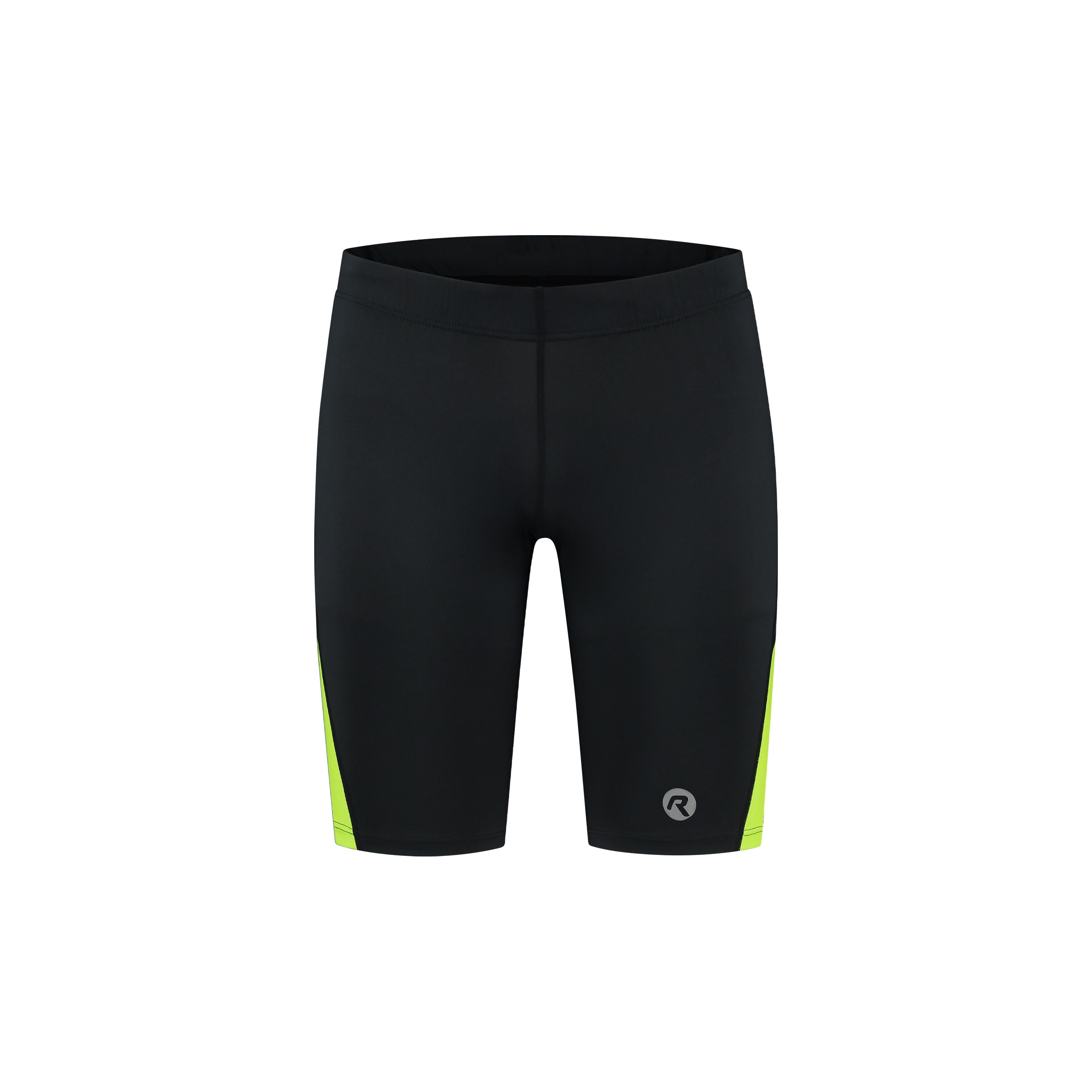 Core Korte Hardlooptight Heren - Zwart/Neon Geel
