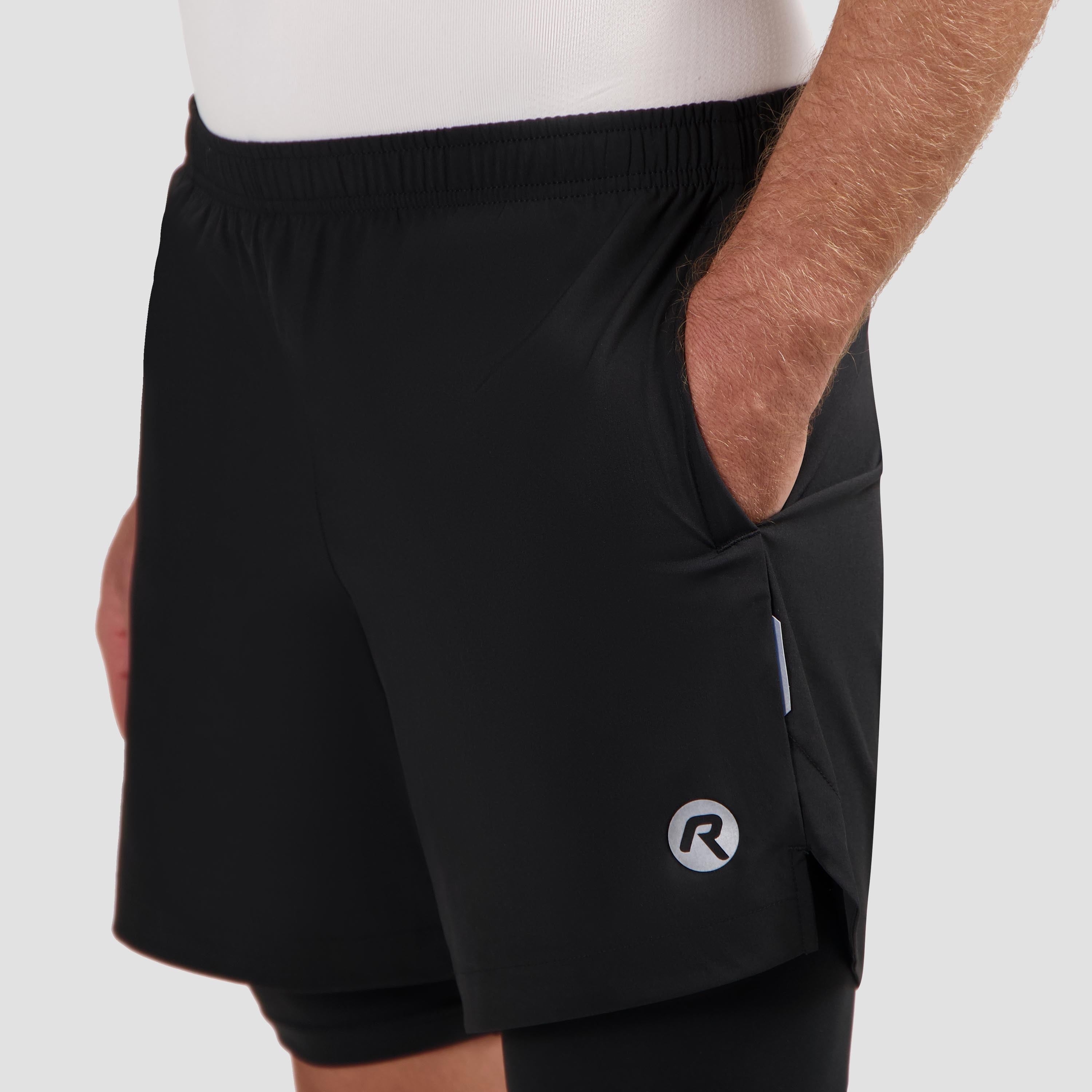Essential 2-in-1 running shorts Men - Black