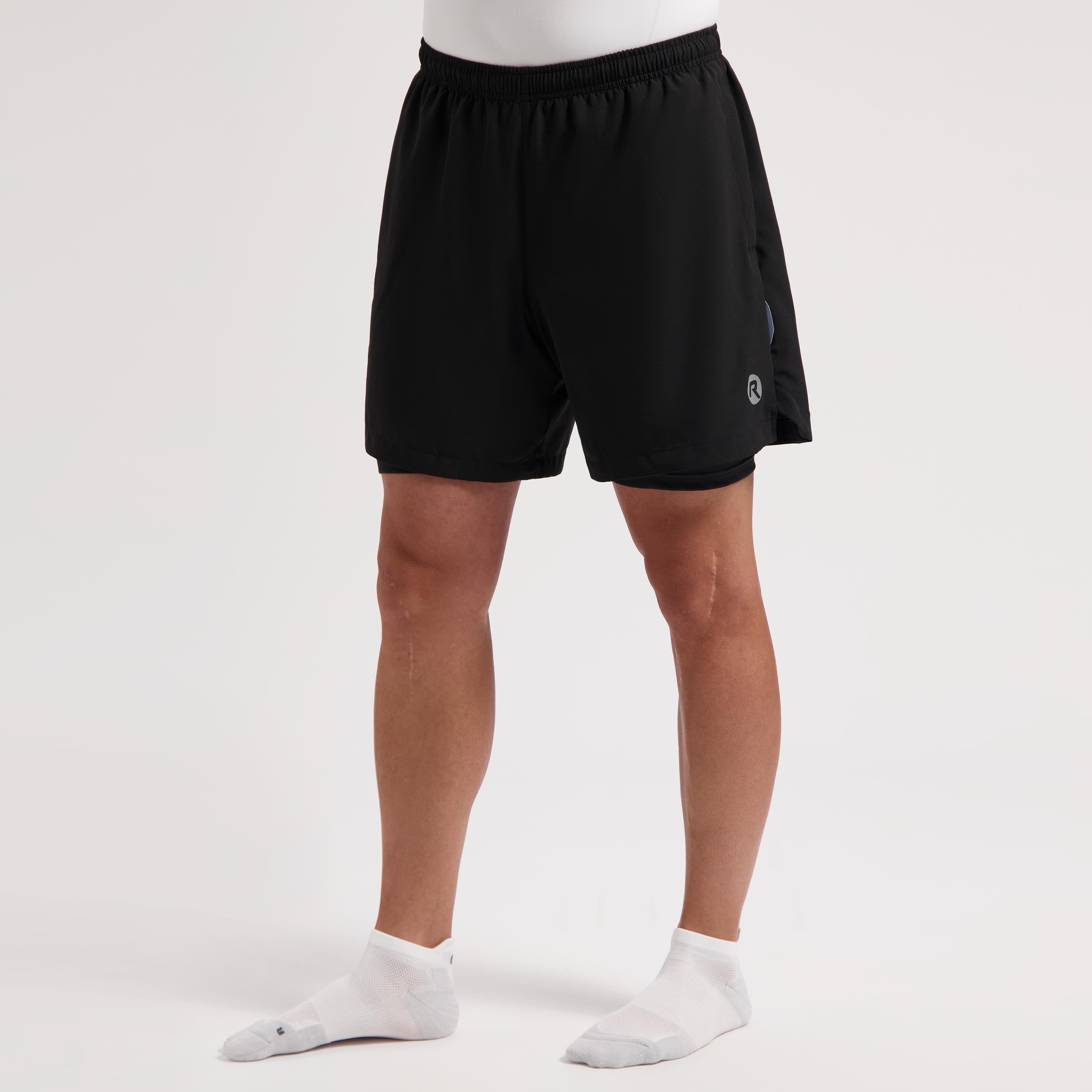 Essential 2-in-1 running shorts Men - Black