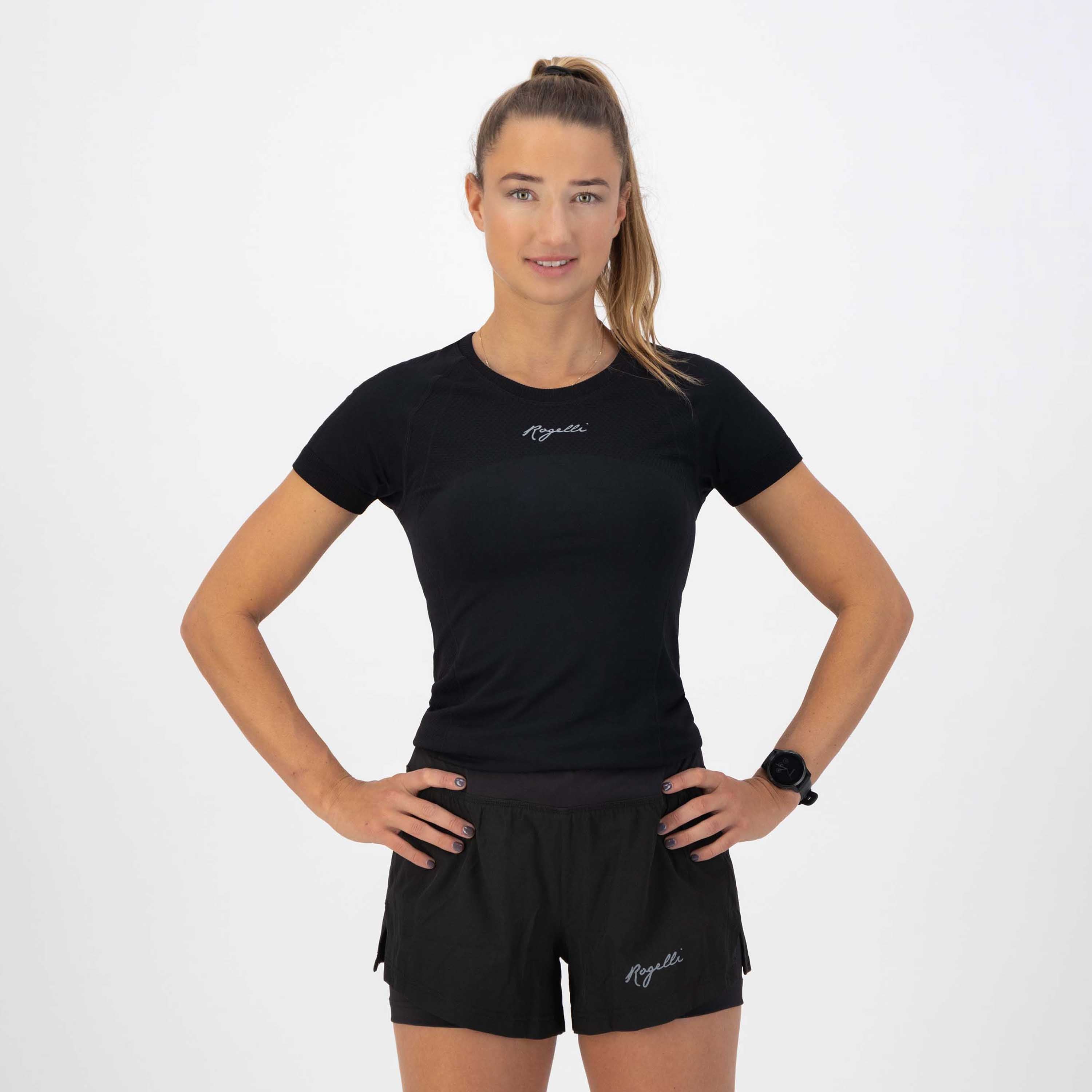 Essential Sports shirt Ladies - Black/Melange