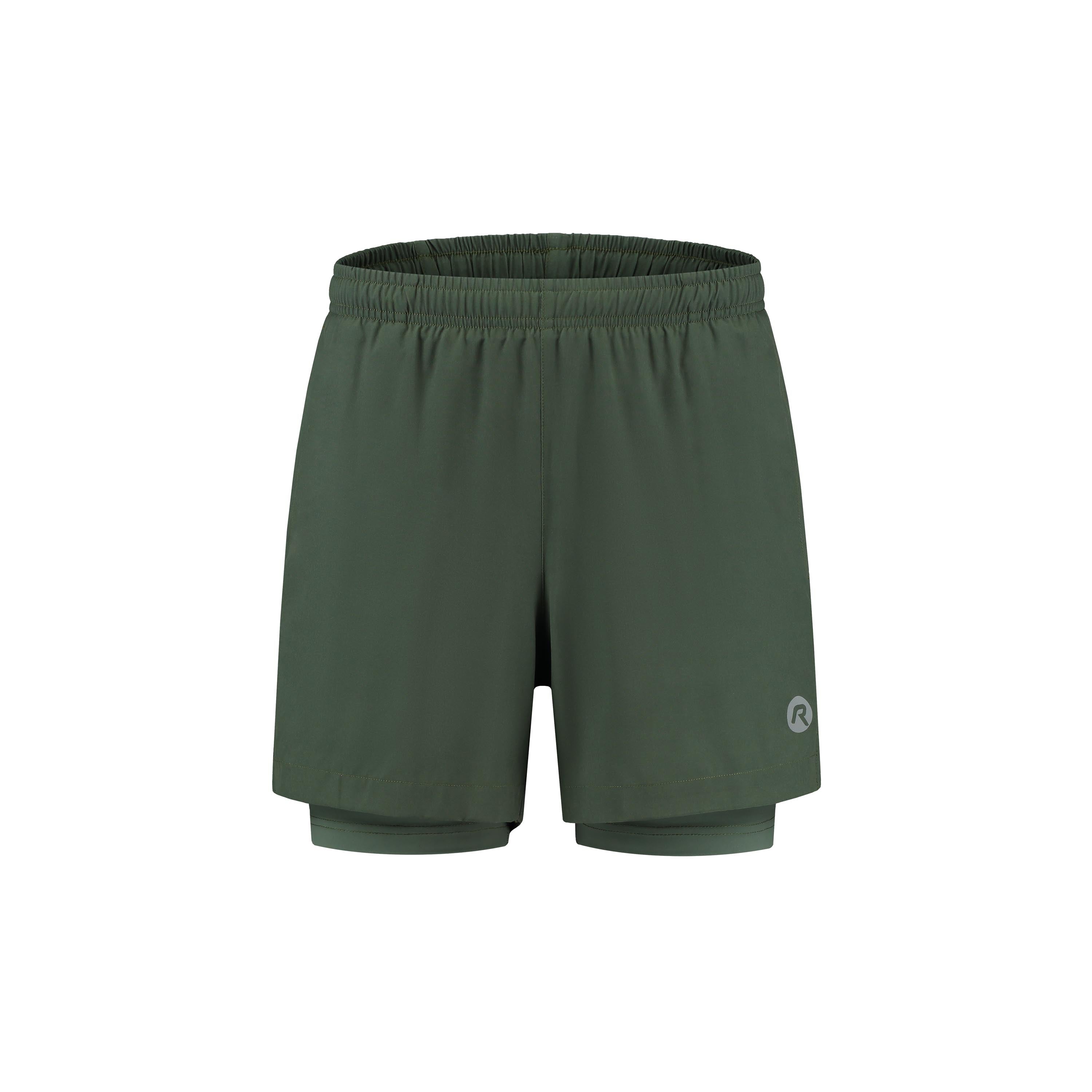 Essential 2-in-1 running shorts Men - Army green