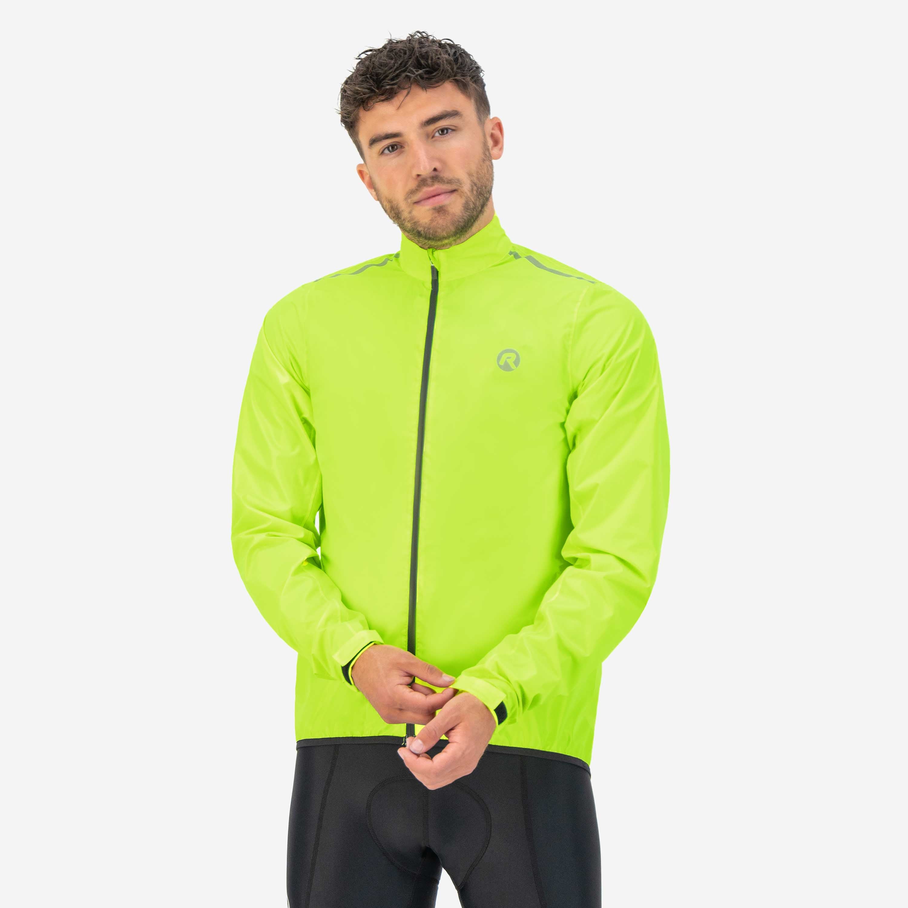 Core Rain jacket Men - Neon yellow