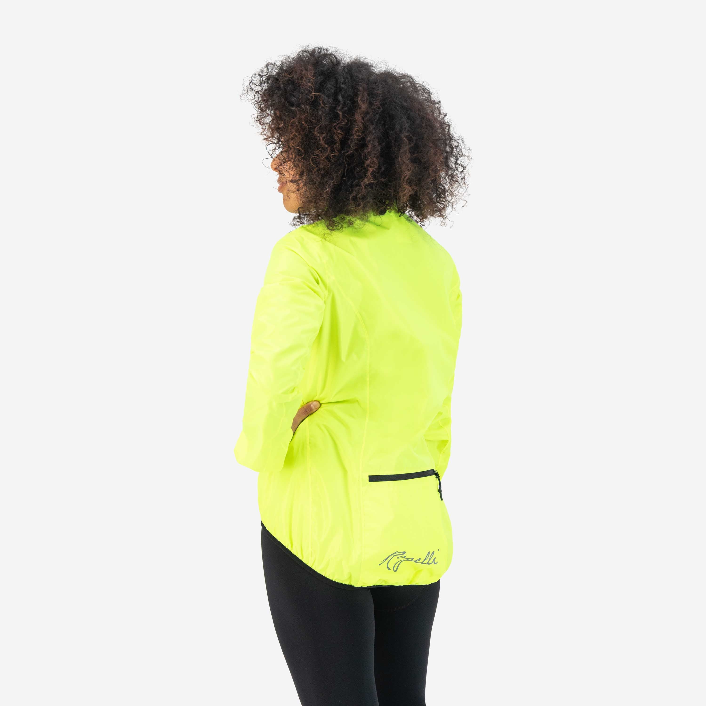 Core Rain jacket ladies - neon yellow