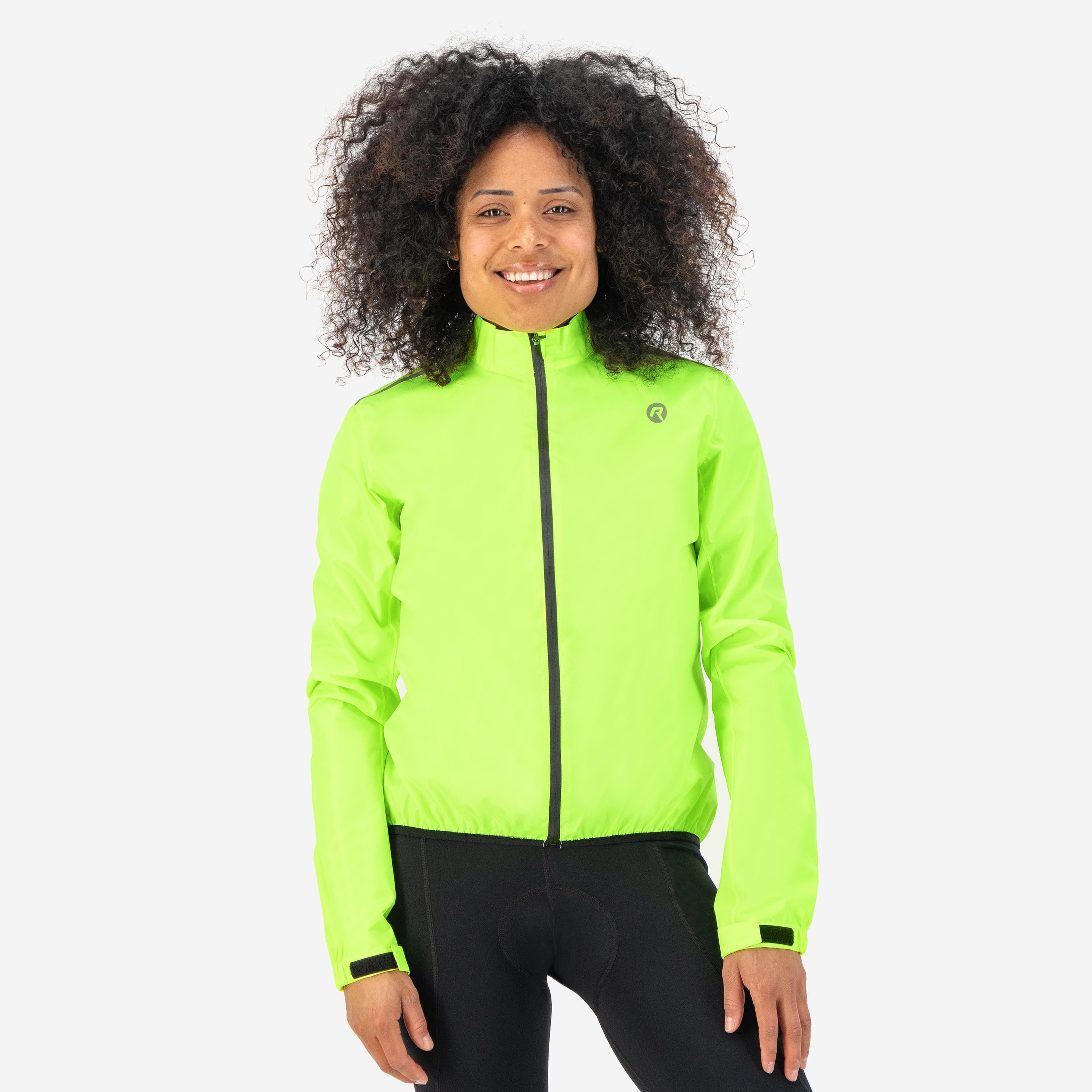 Core Regenjack Dames - Neon Geel