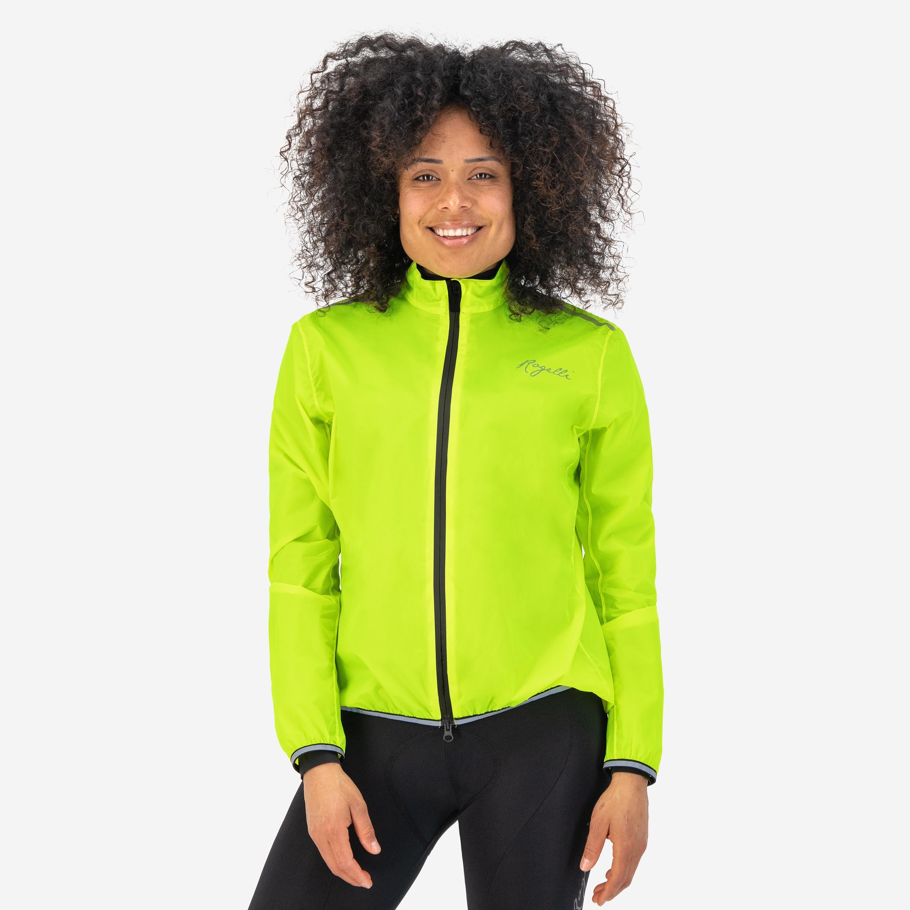 Essential Rain jacket ladies - neon yellow