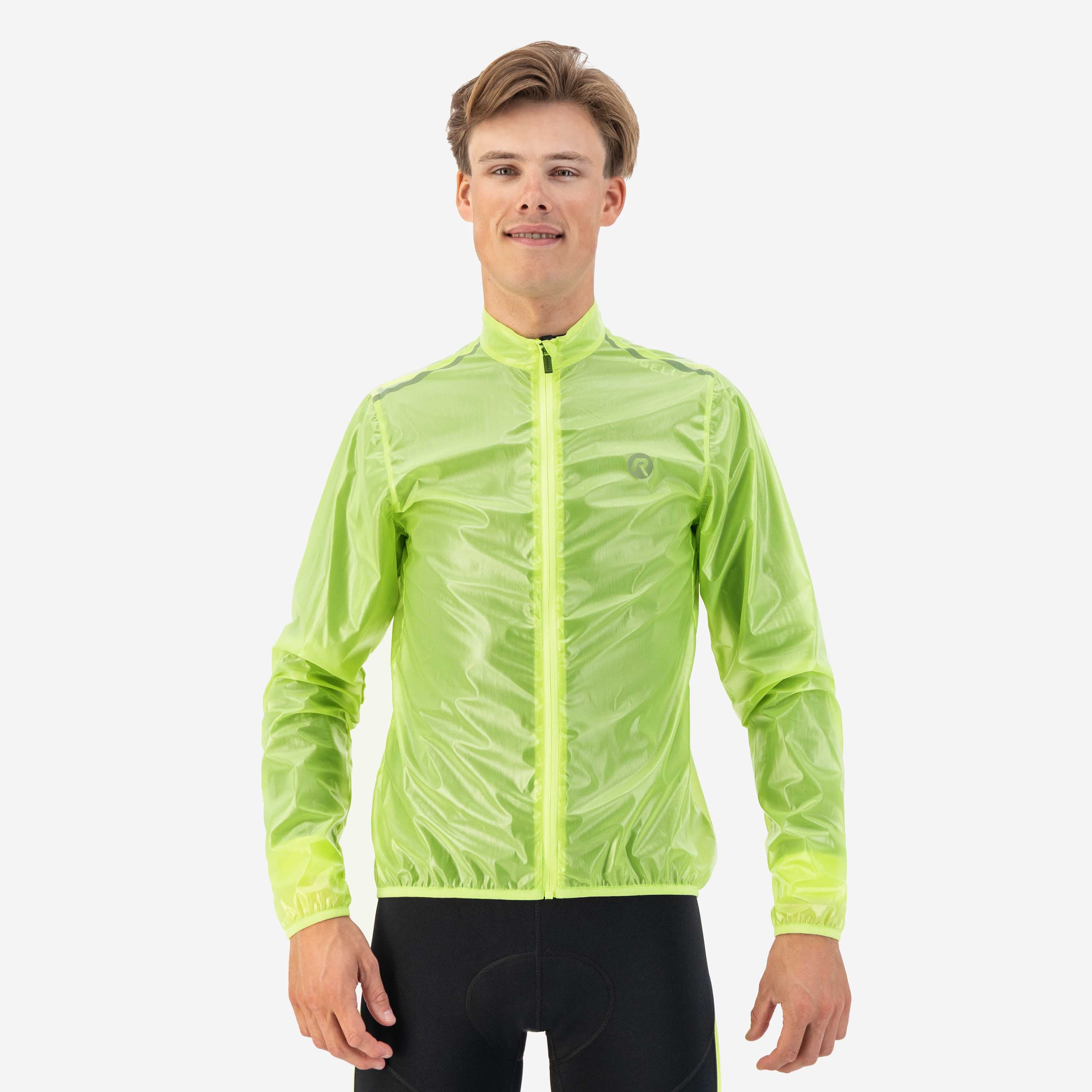 Emergency rain jacket Men - Neon yellow