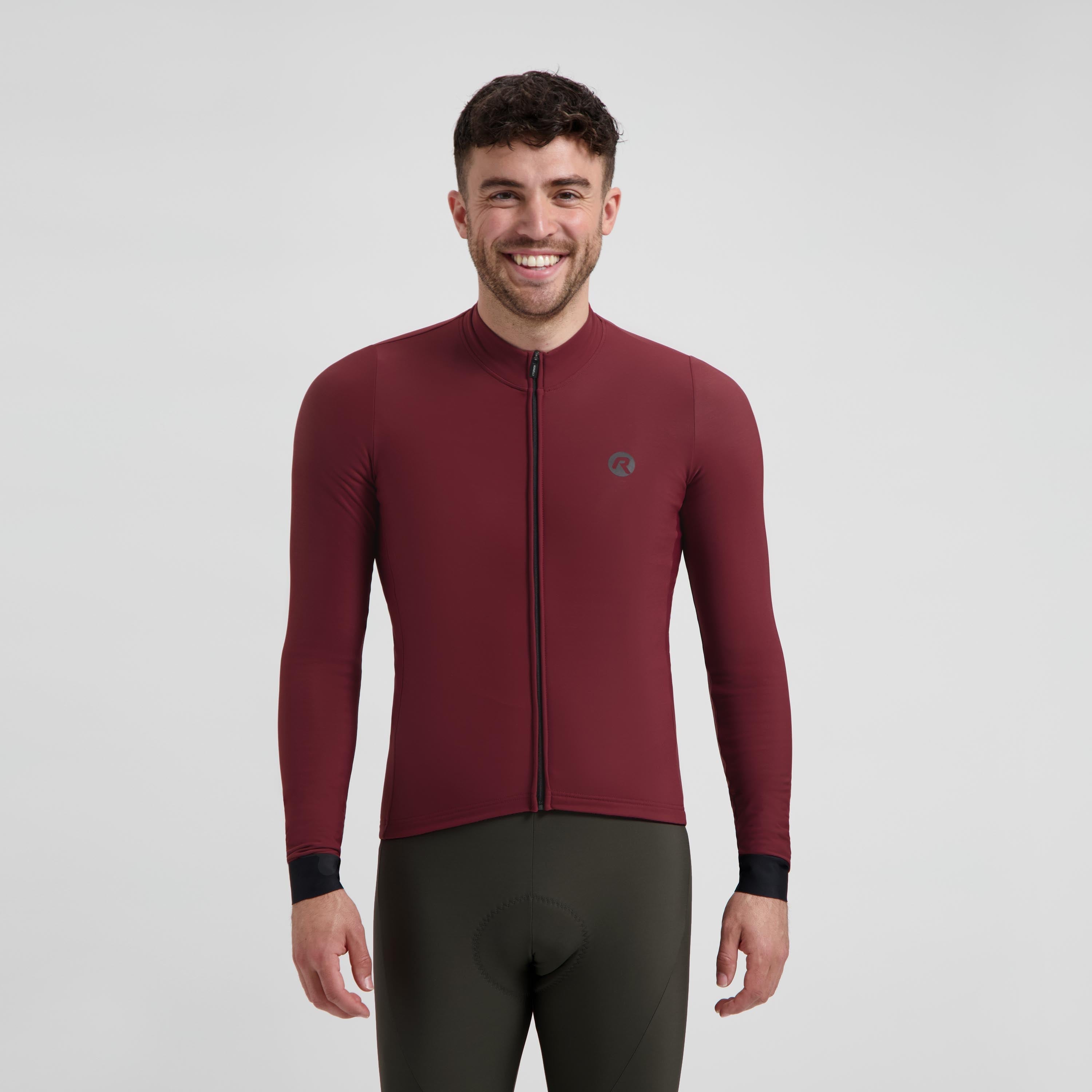 Signature Bicycle shirt Long sleeve Men - Bordeaux