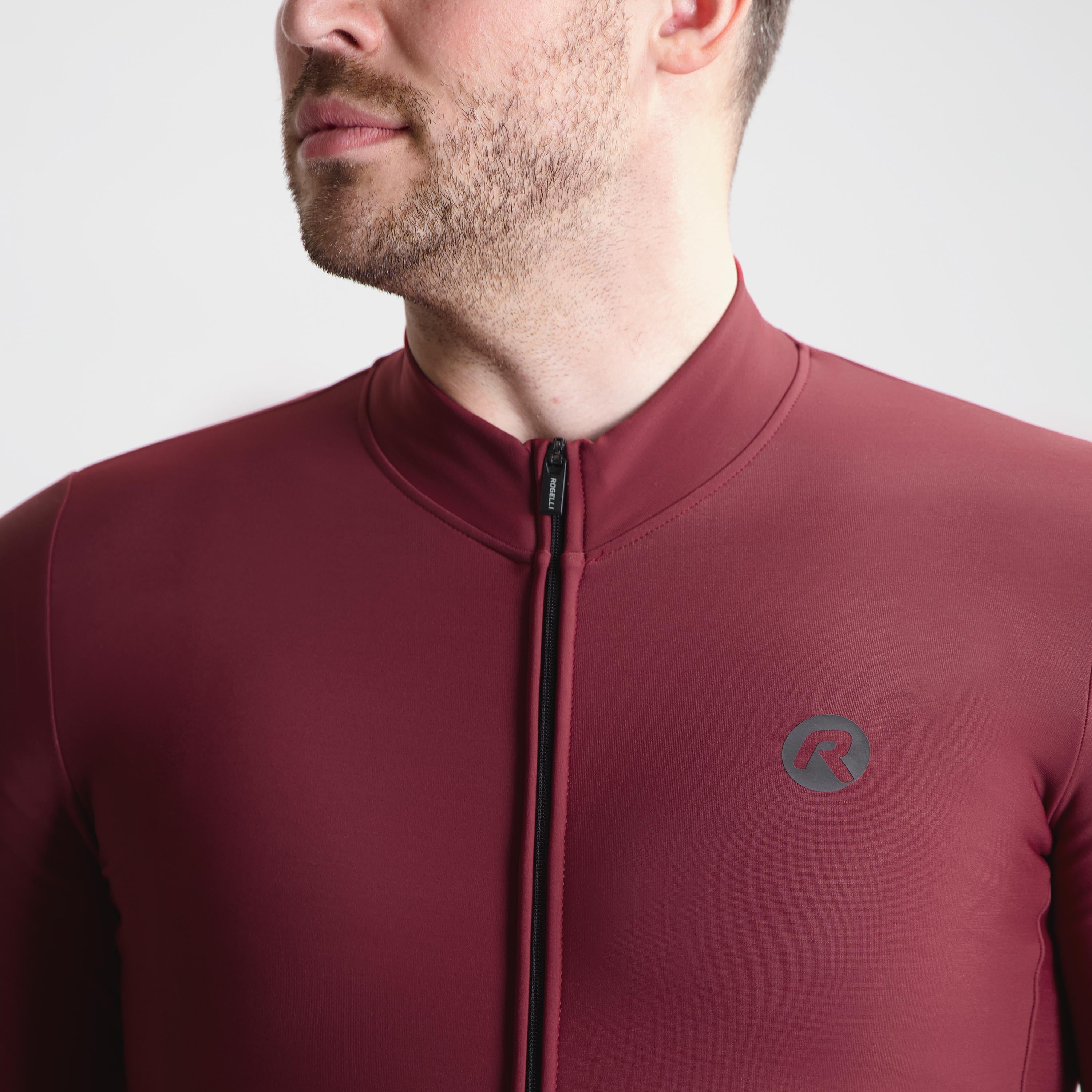 Signature Bicycle shirt Long sleeve Men - Bordeaux