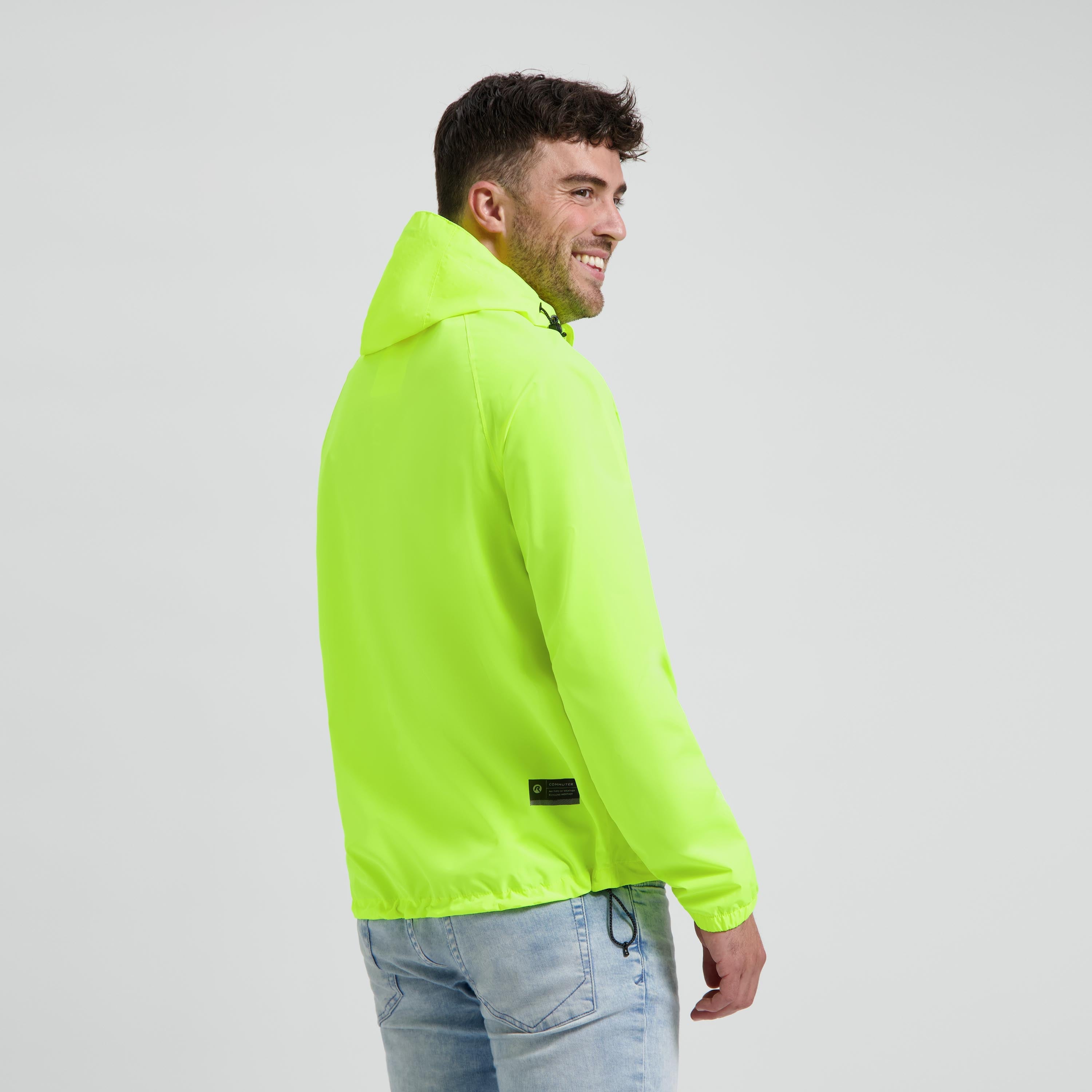 Commuter Core Regenjas Unisex - Neon Geel