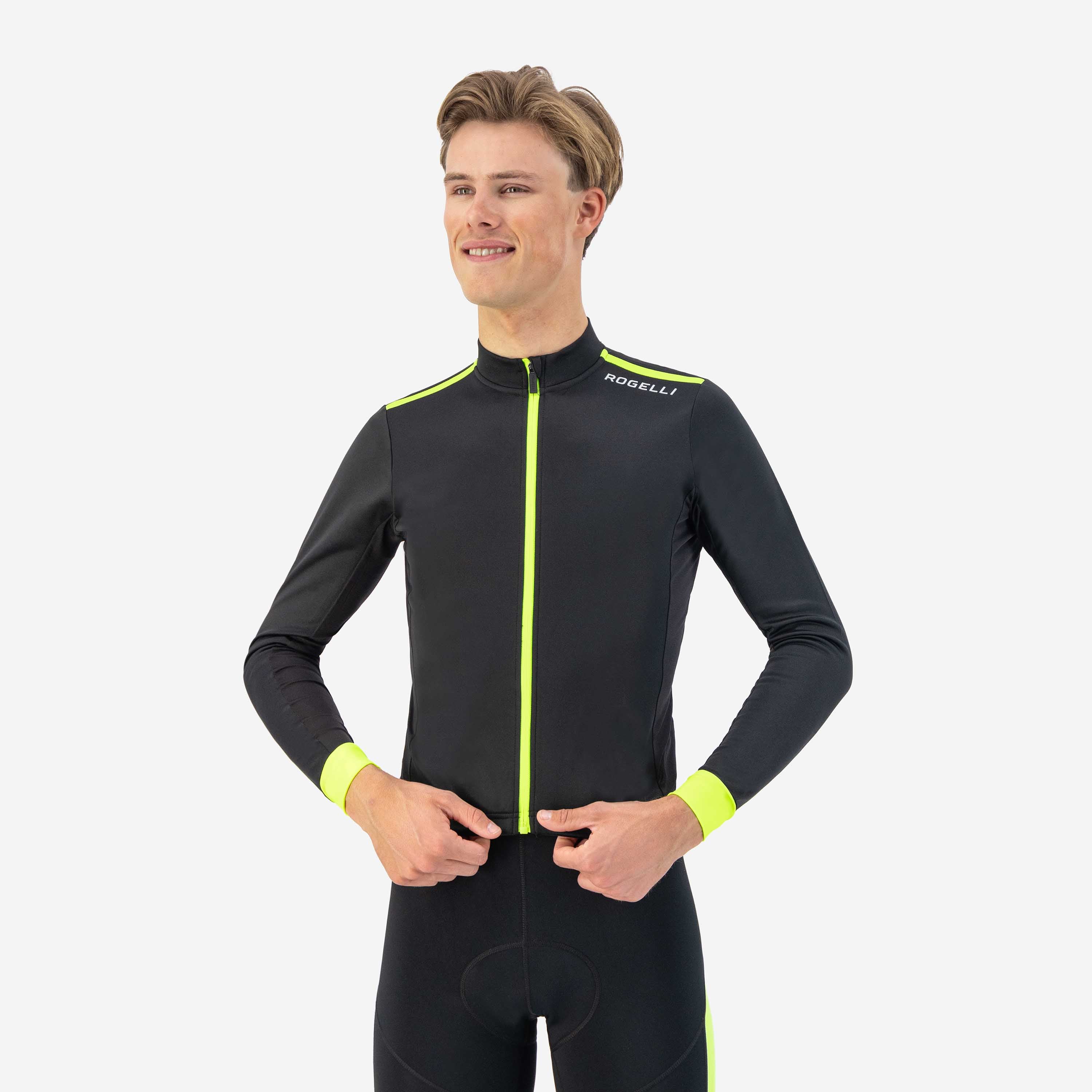 Core Bicycle shirt Long sleeve Men - Black/neon yellow