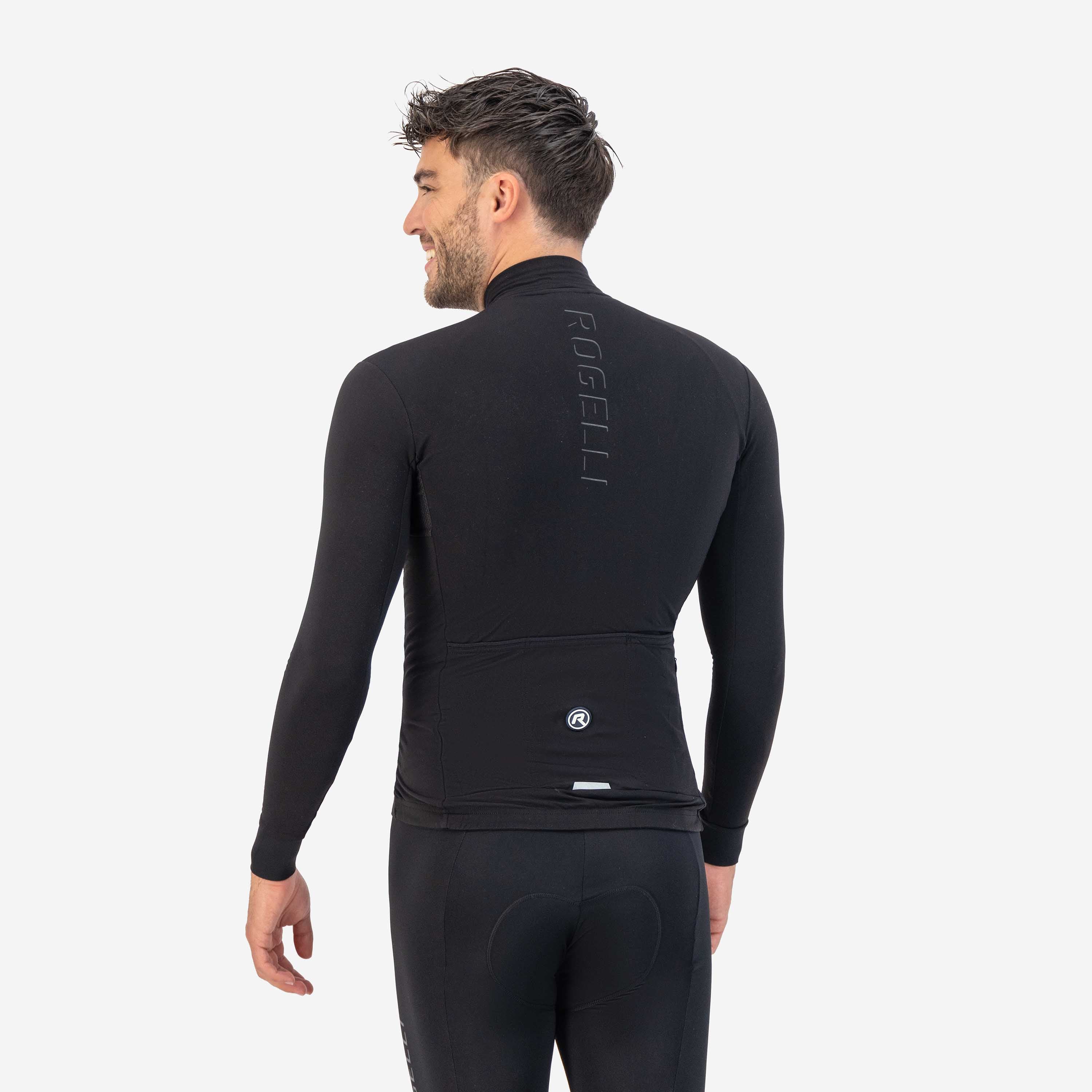 Distance Fietsshirt Lange Mouw Heren - Zwart