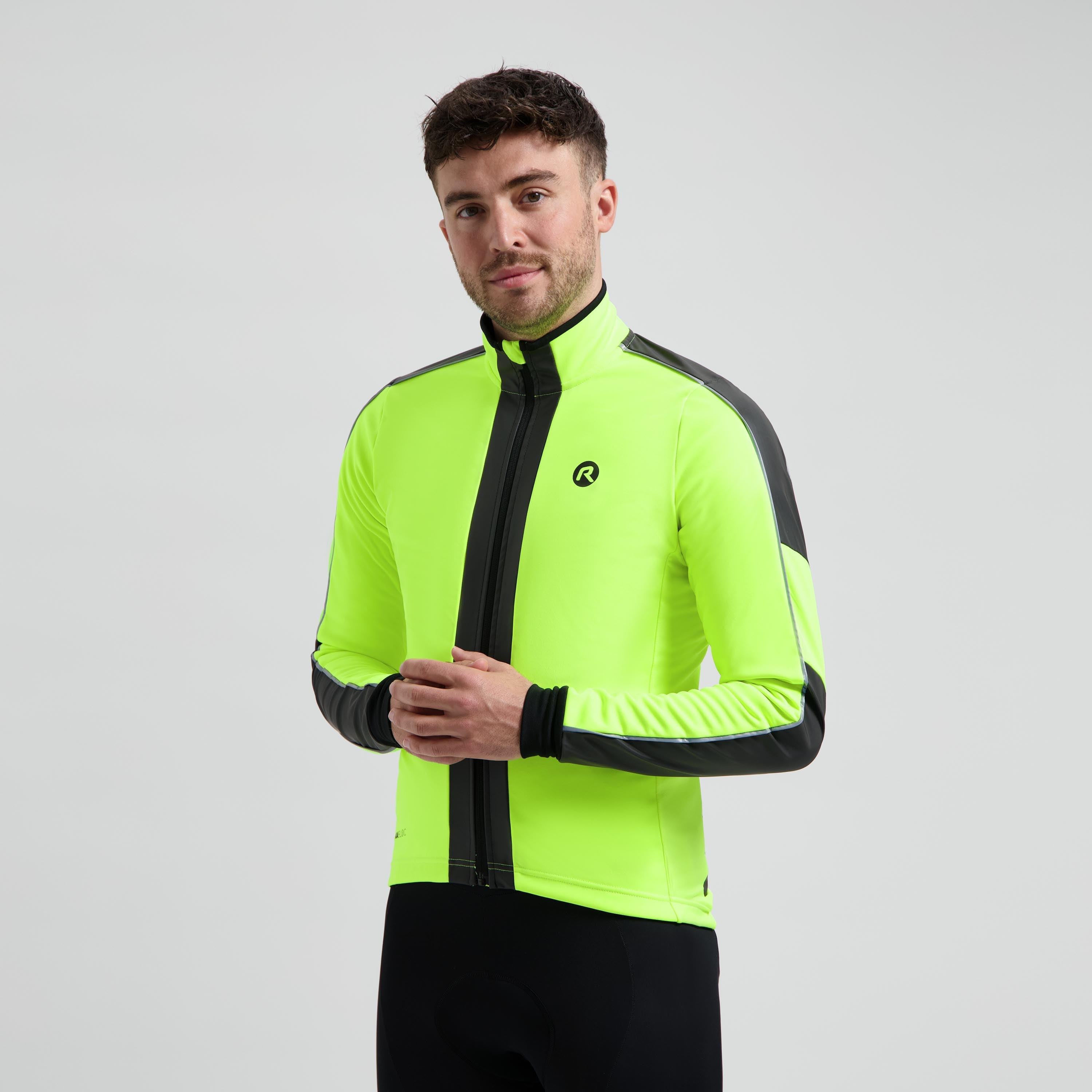 Essential Hi Vis Winter Cycling Jack Men - Neon yellow
