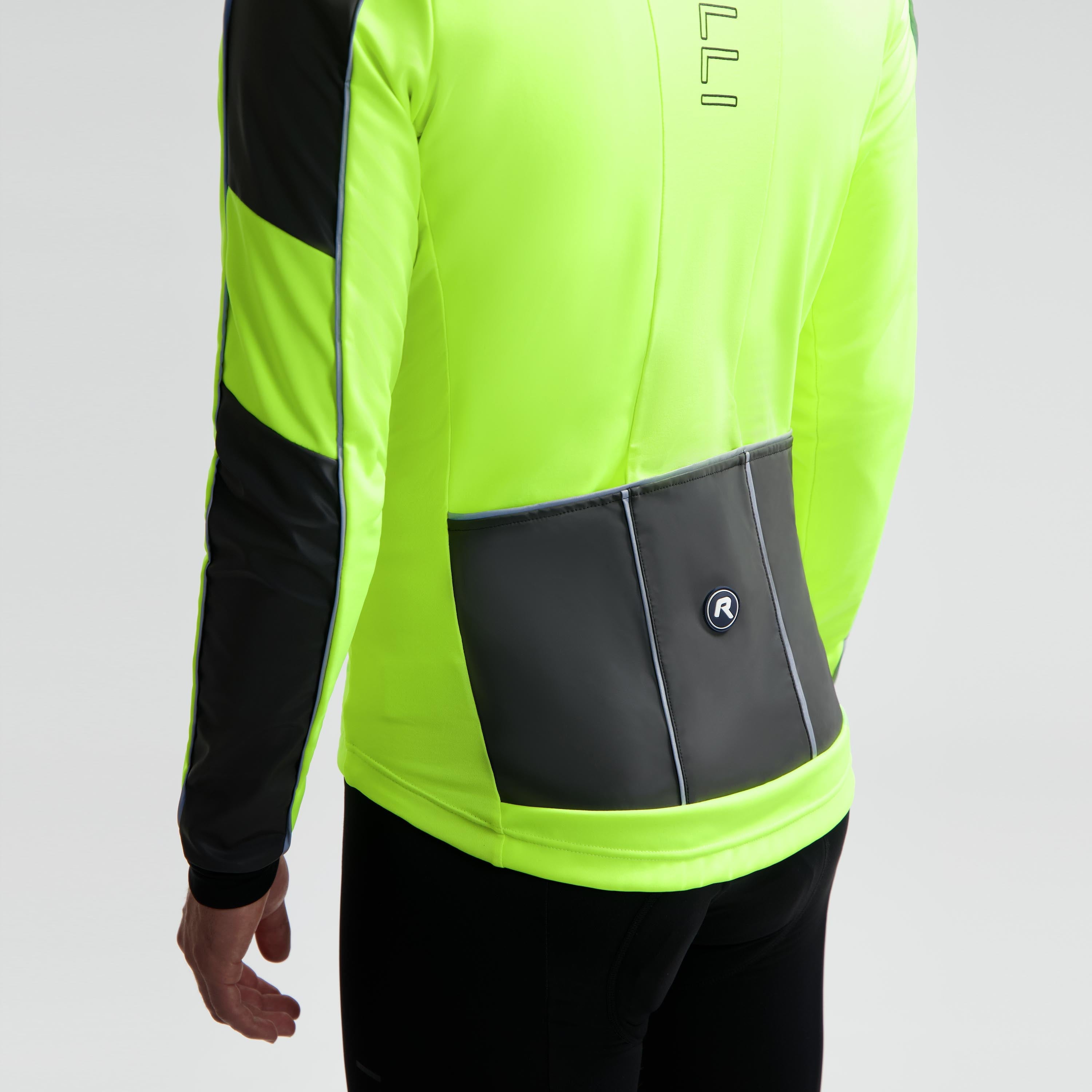 Essential Hi Vis Winter Cycling Jack Men - Neon yellow