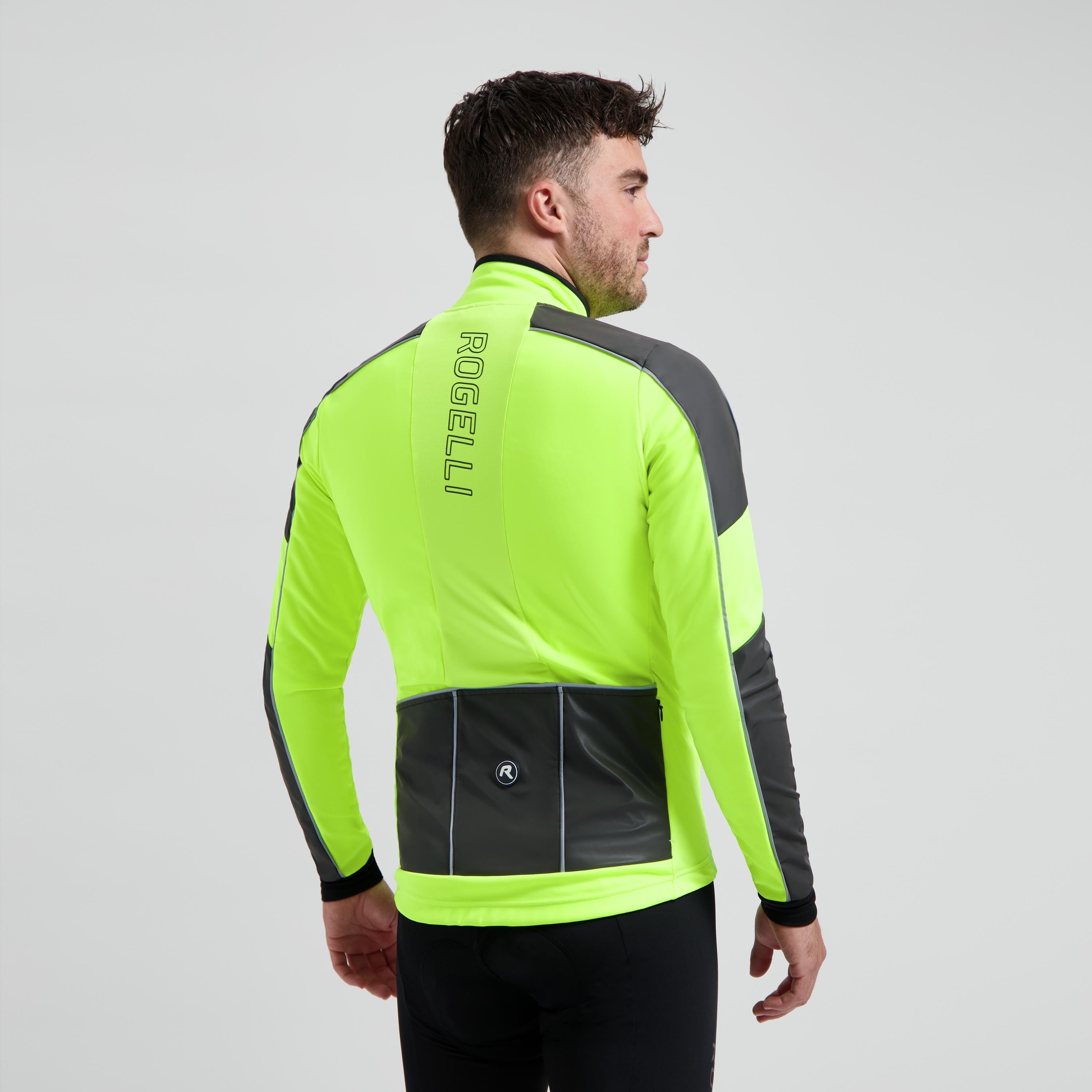 Essential Hi Vis Winter Cycling Jack Men - Neon yellow