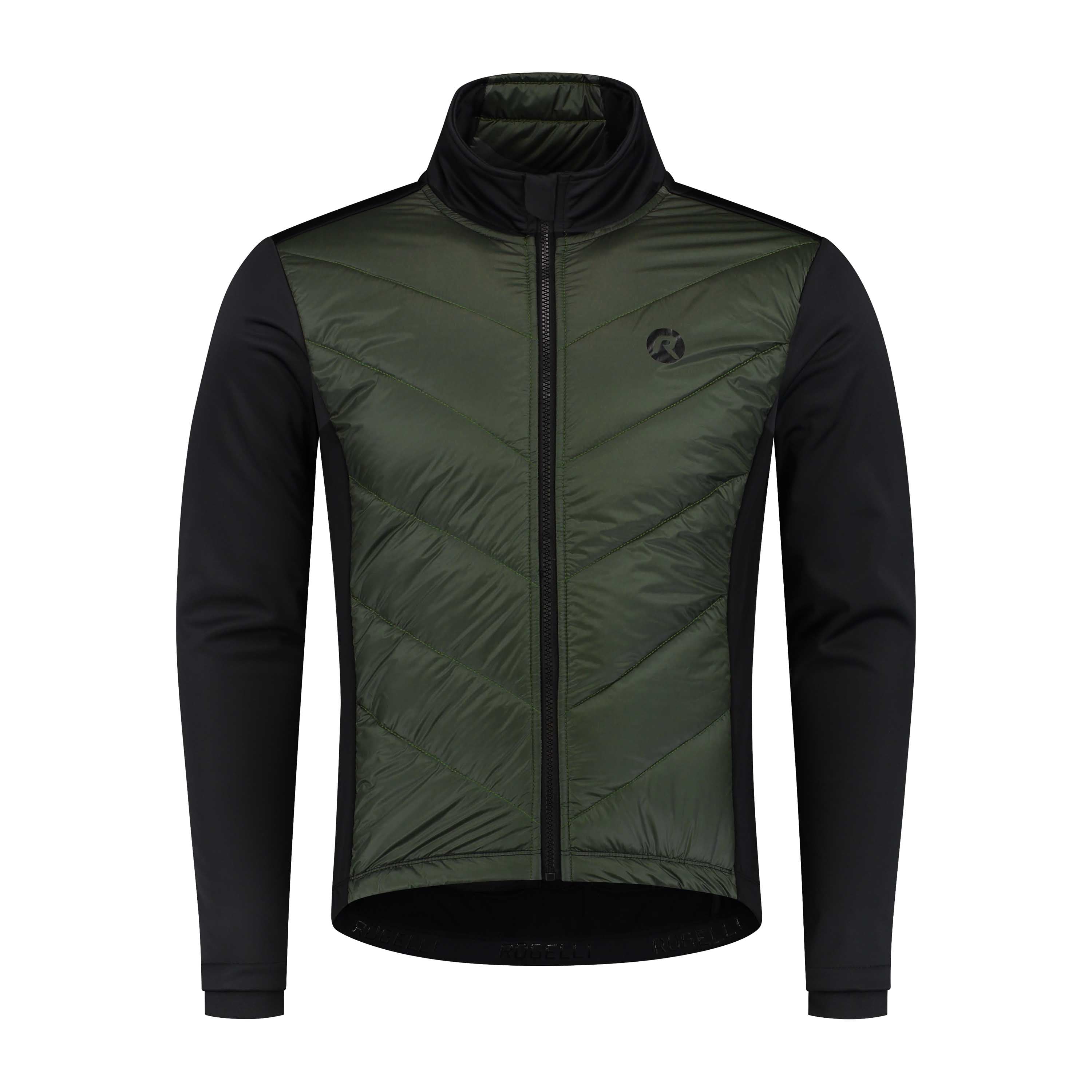 Wadded II Winter bicycle jacket Men - Army green/black