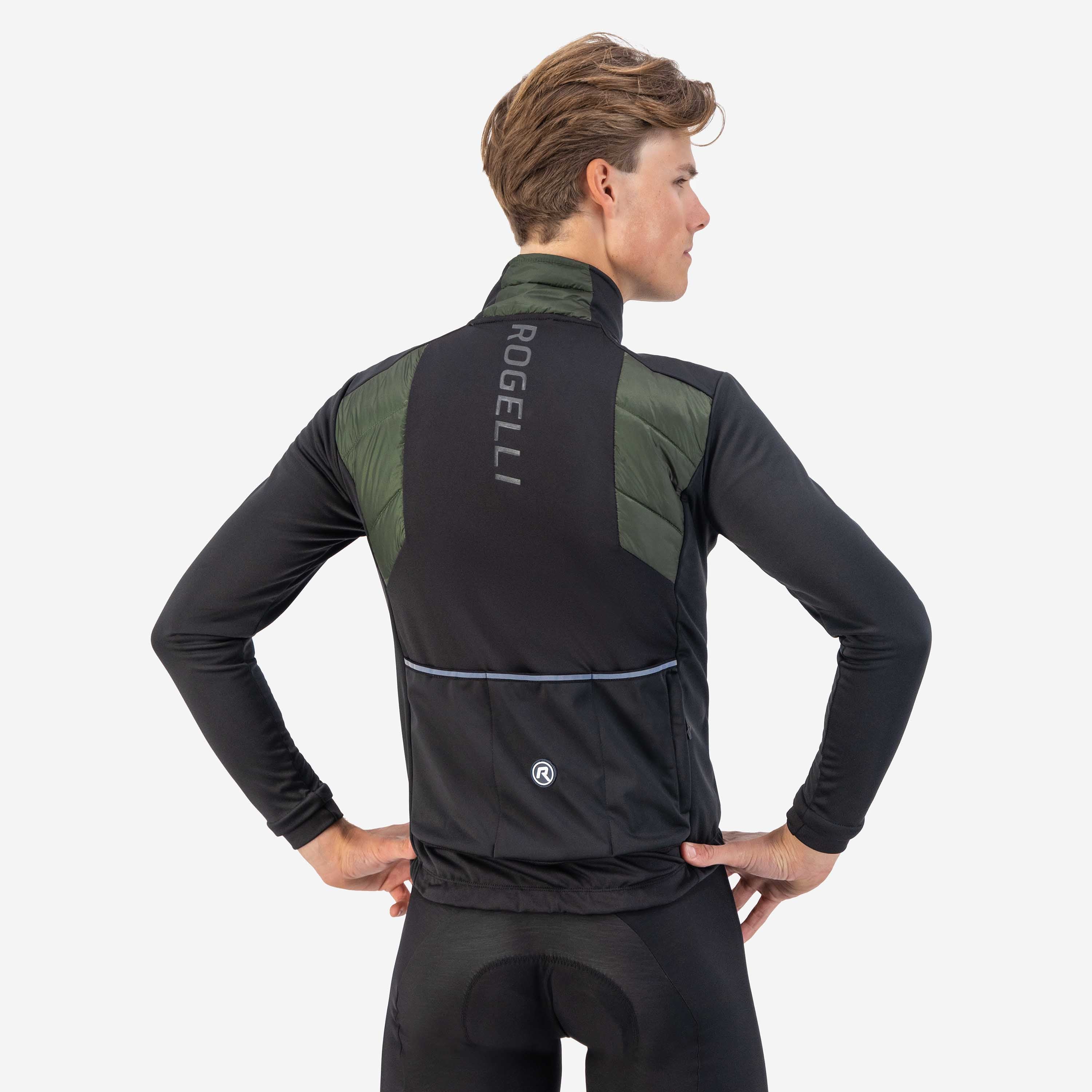 Wadded II Winter bicycle jacket Men - Army green/black