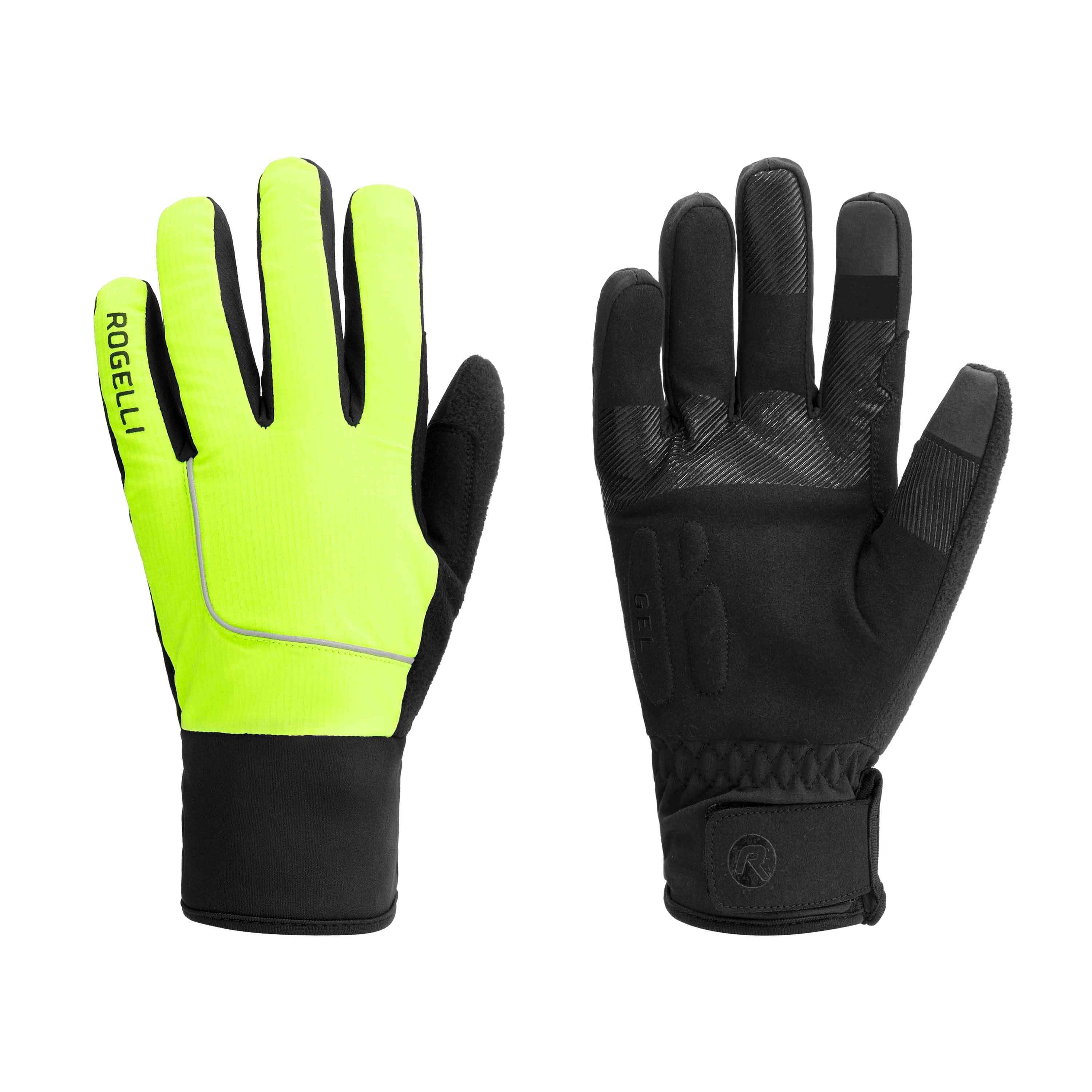 Essential Winter bicycle gloves Men - Neon yellow