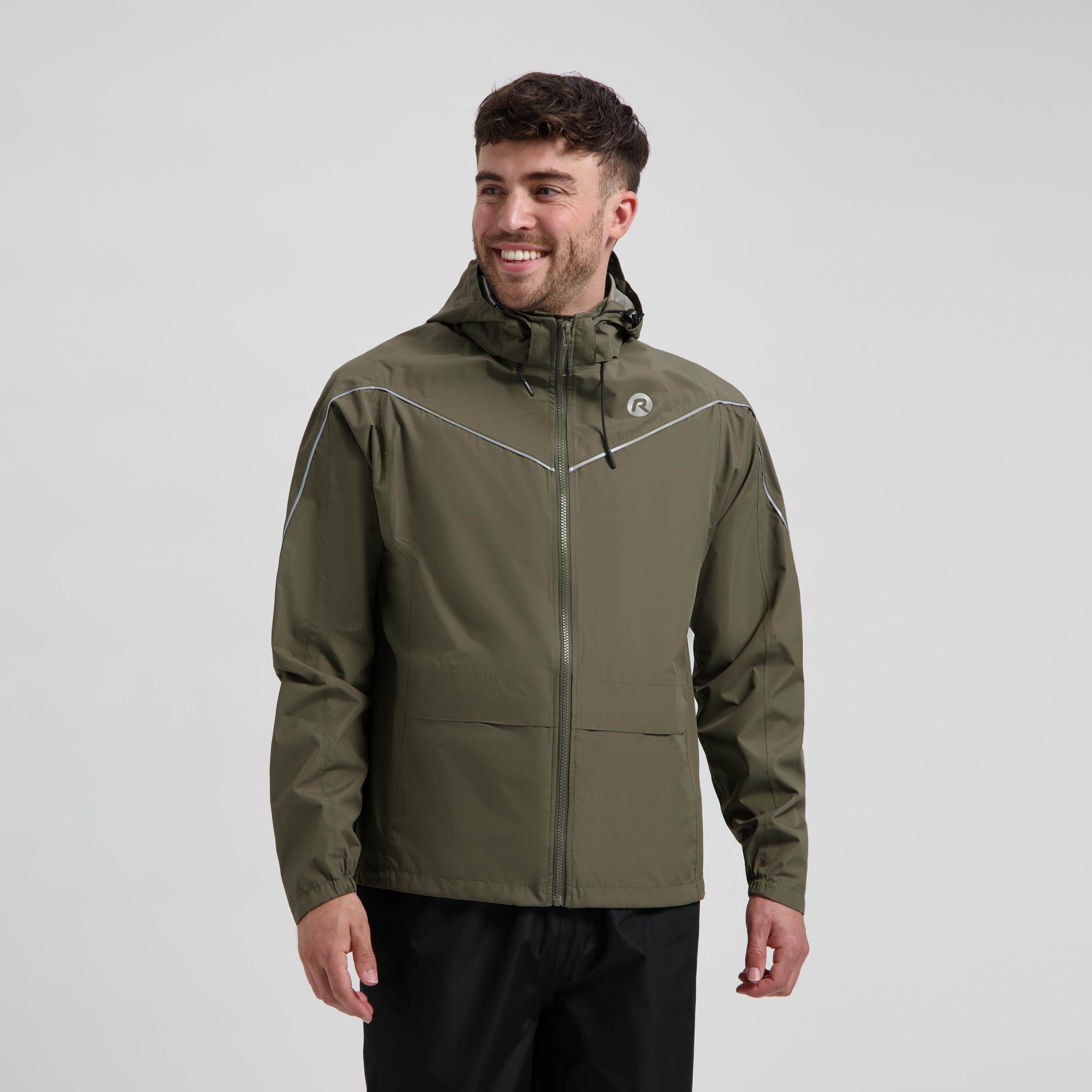 Commuter Essential Regenjas Unisex - Legergroen