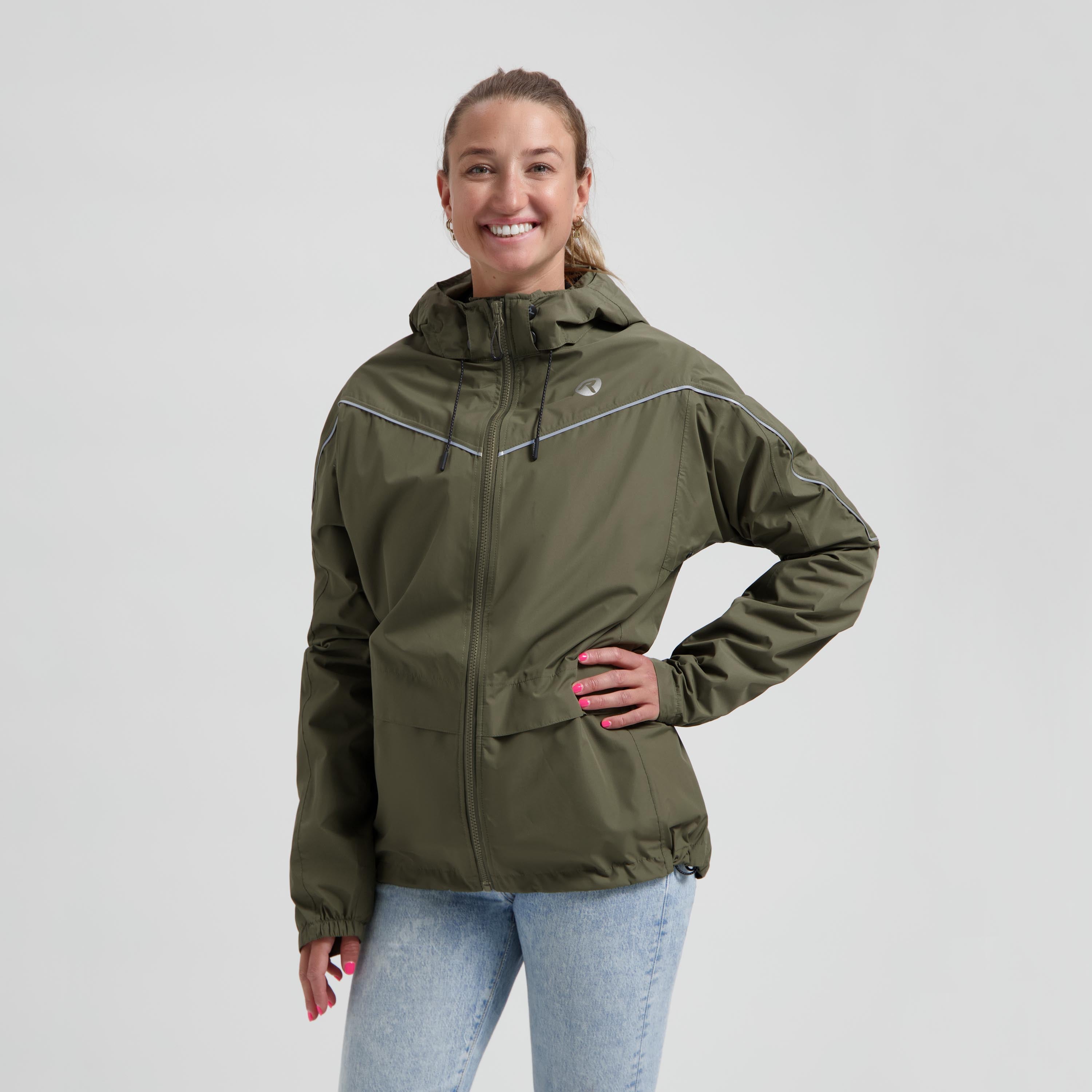Commuter Essential Regenjas Unisex - Legergroen