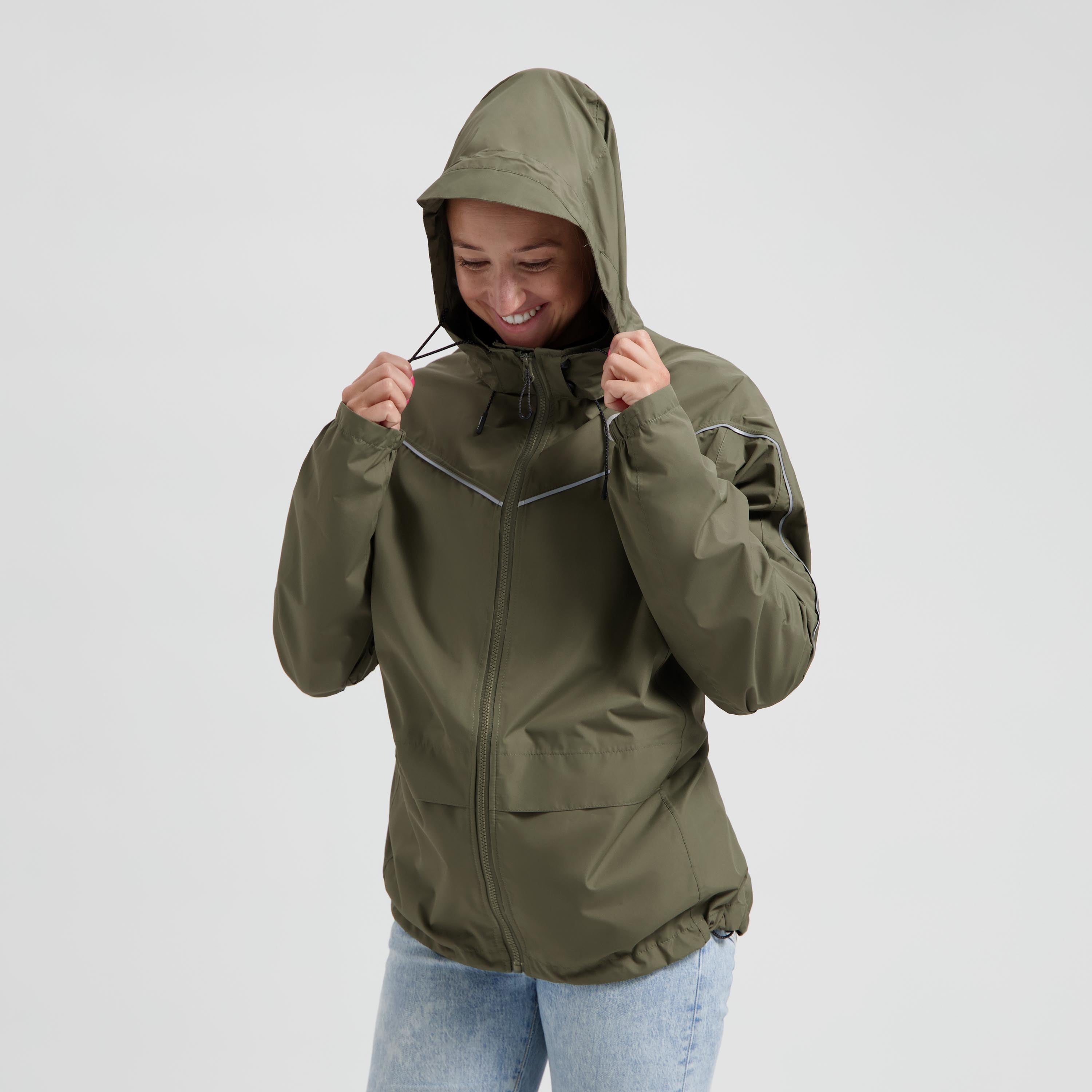 Commuter Essential Regenjas Unisex - Legergroen