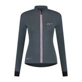 Distance Cycling jersey Long sleeve Women - Gray/Pink