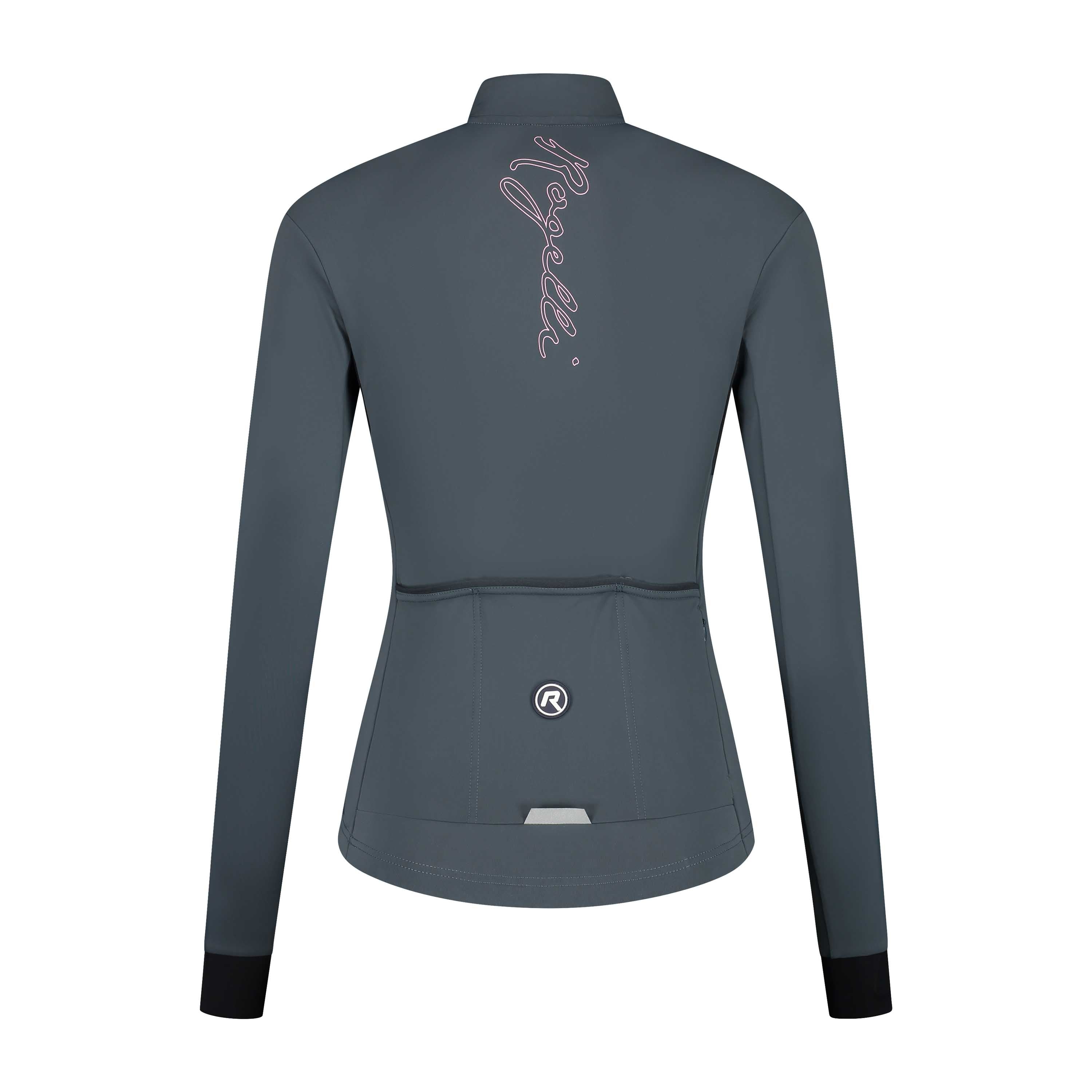 Distance Fietsshirt Lange Mouw Dames - Grijs/Roze