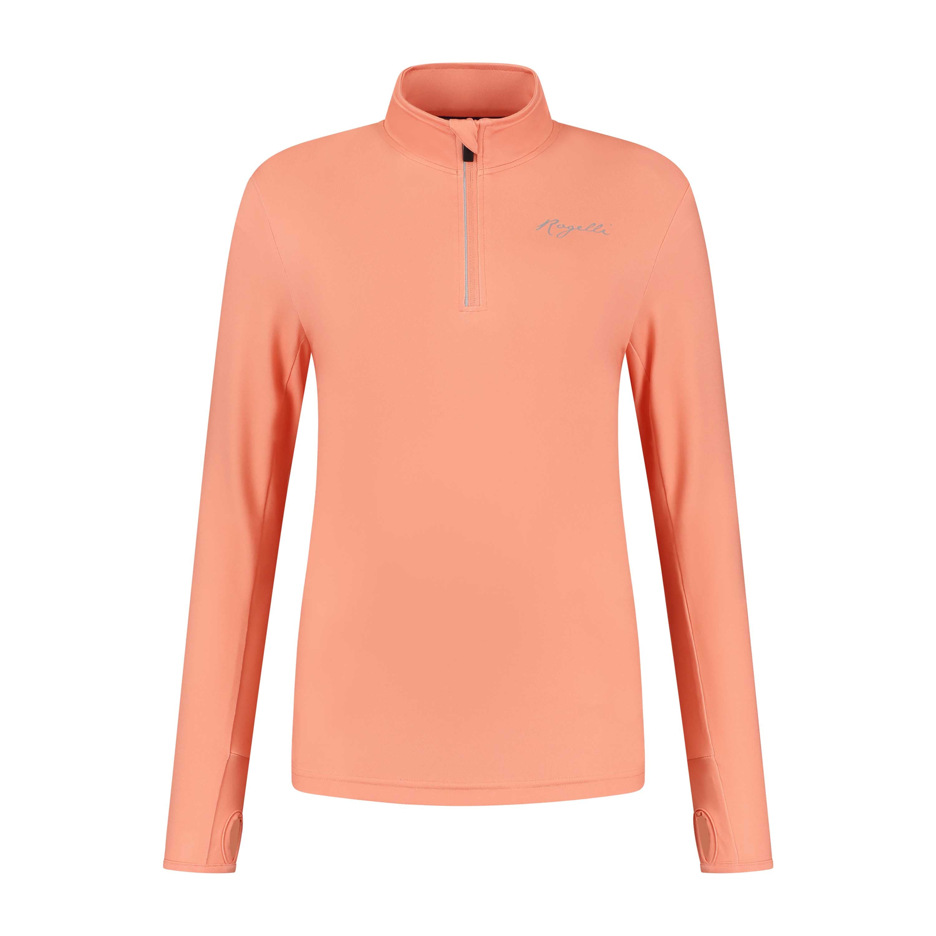 Core Running top long sleeve 1/2 ZIP Ladies - Coral