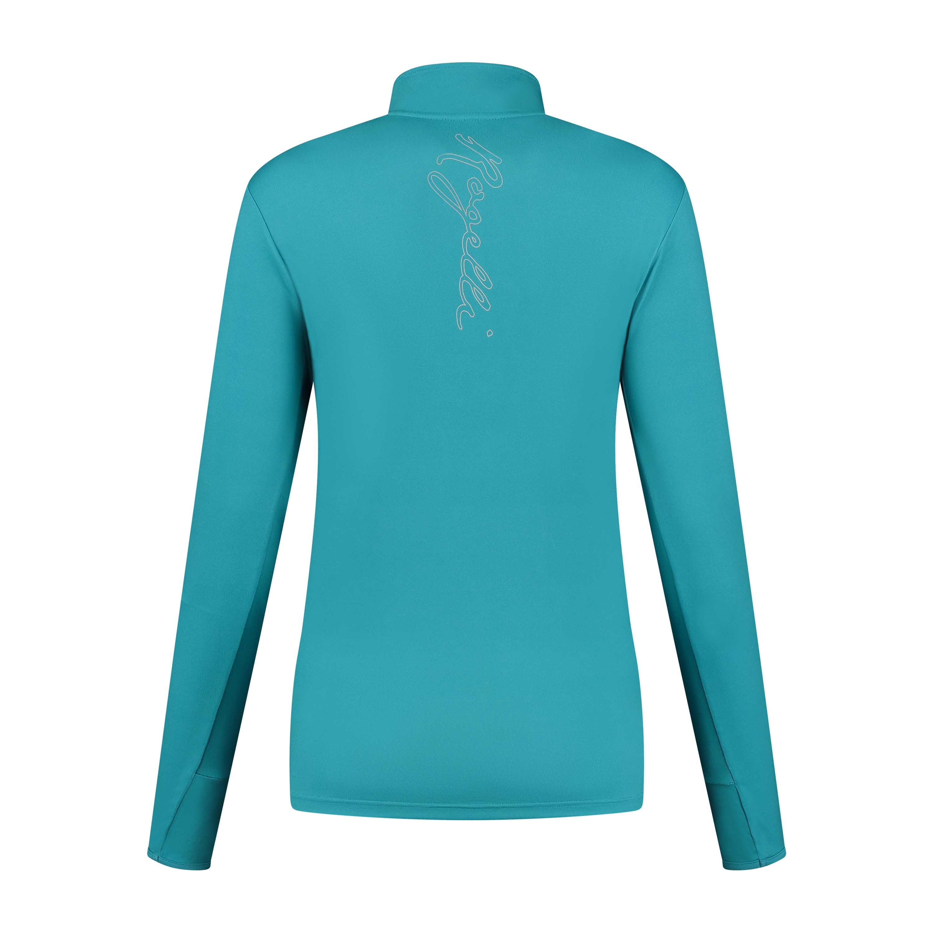 Core Running top Long sleeve 1/2 ZIP Ladies - Turquoise