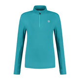 Core Hardlooptop Lange Mouw 1/2 Zip Dames - Turkoois