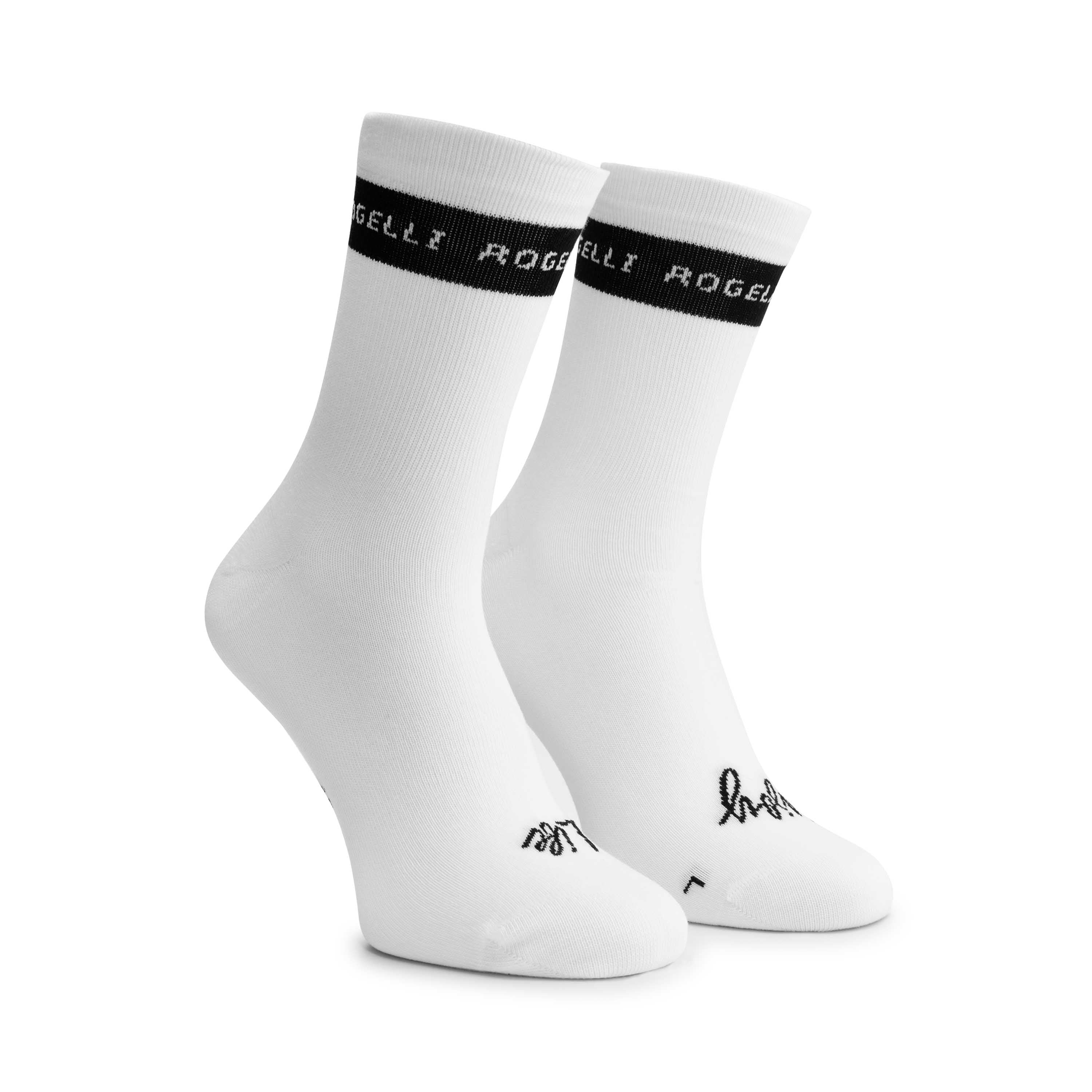 Stripe Casual Socks - White/Black