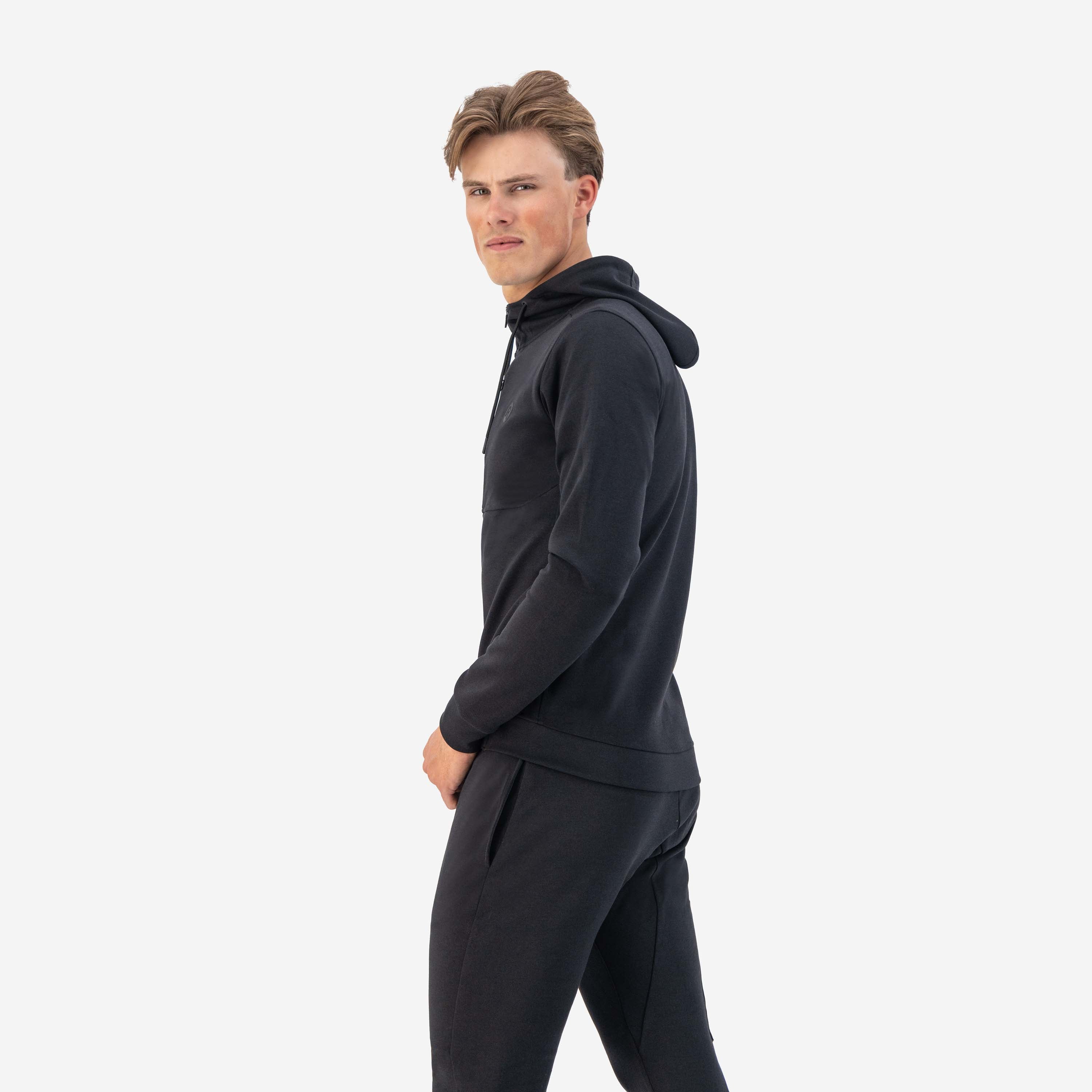 Training II cardigan with hood Men - Black