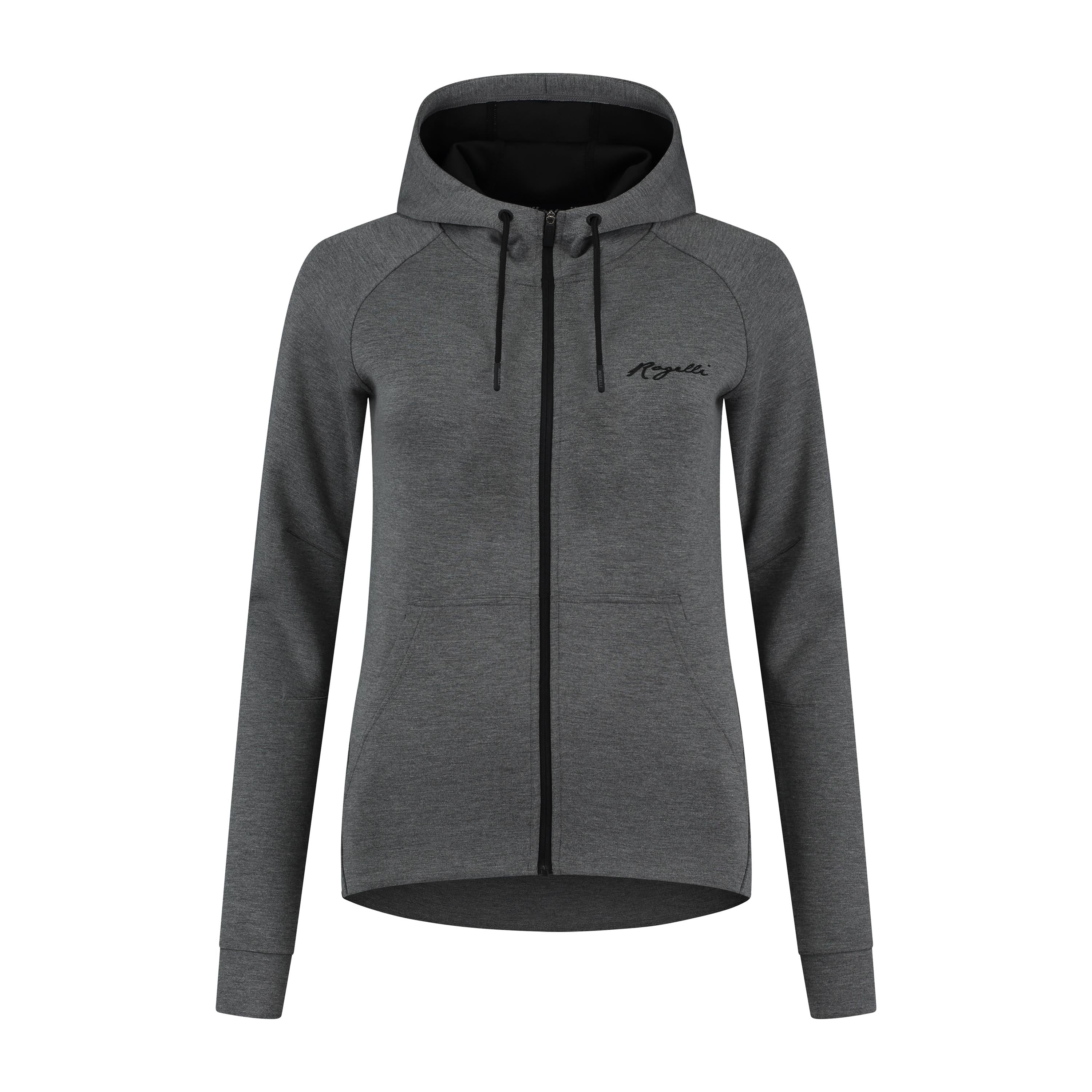 Training II cardigan with hood ladies - Gray