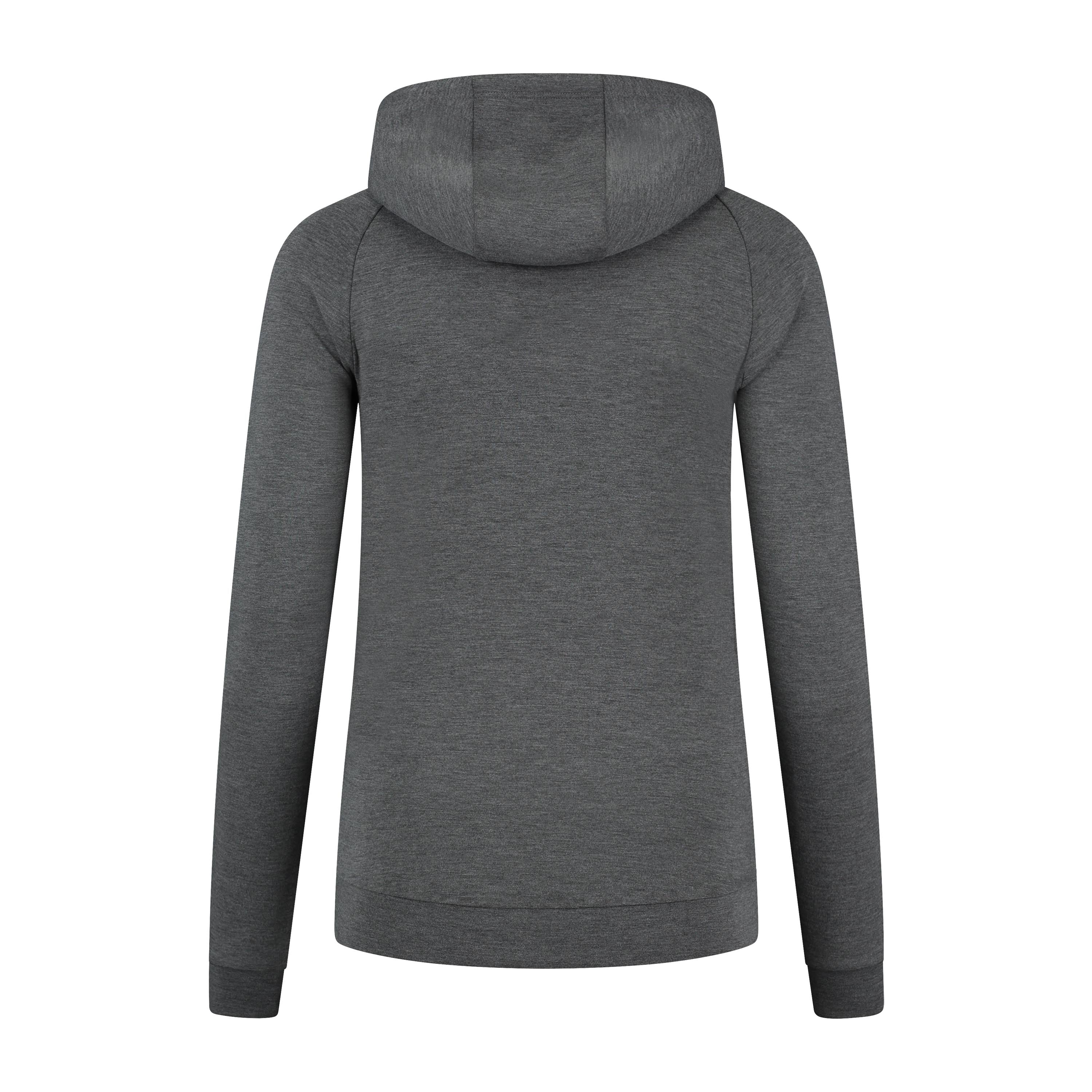 Training II cardigan with hood ladies - Gray