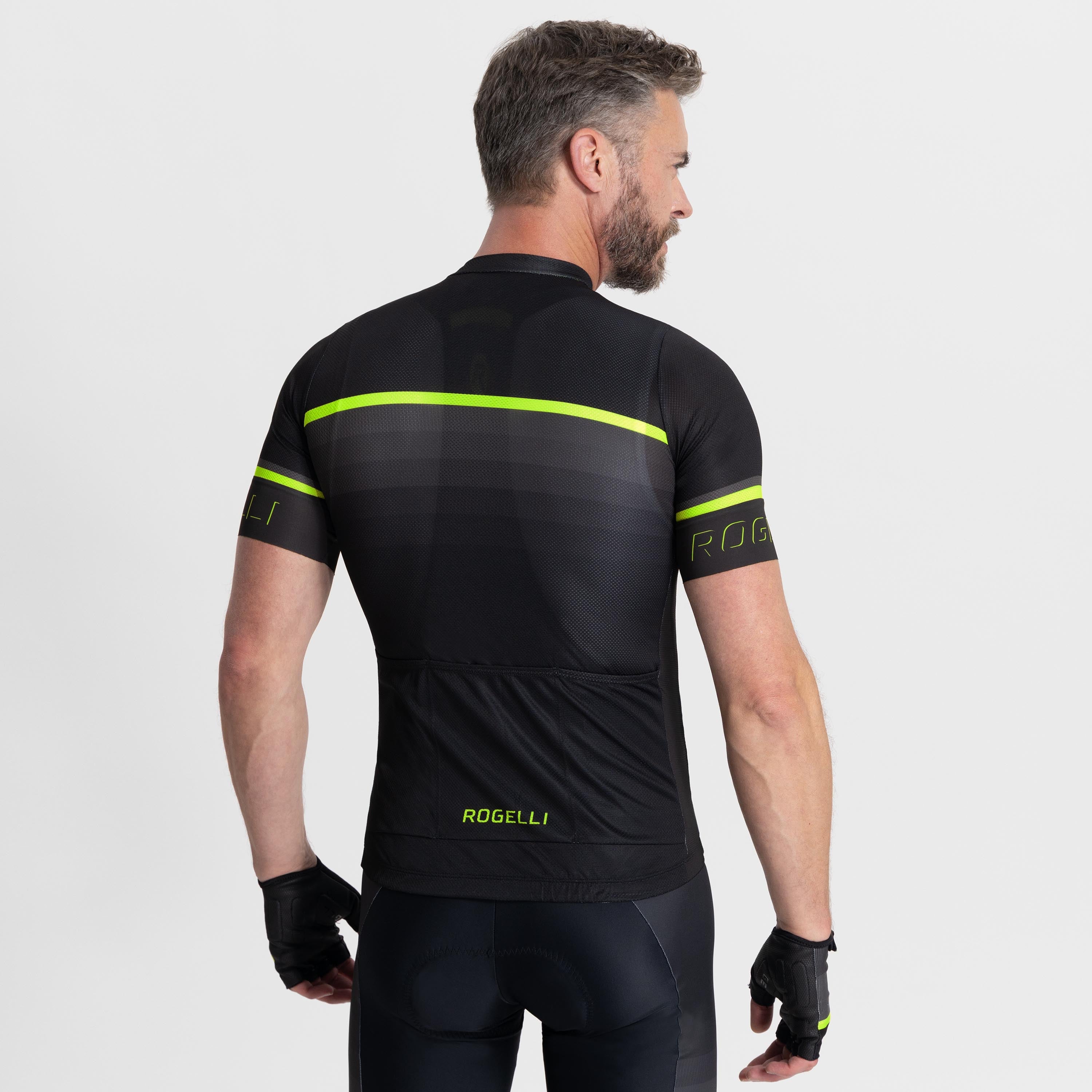 Hero II bicycle shirt Men - black/gray/neon yellow