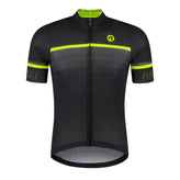 Hero II Fietsshirt Heren - Zwart/Grijs/Neon Geel